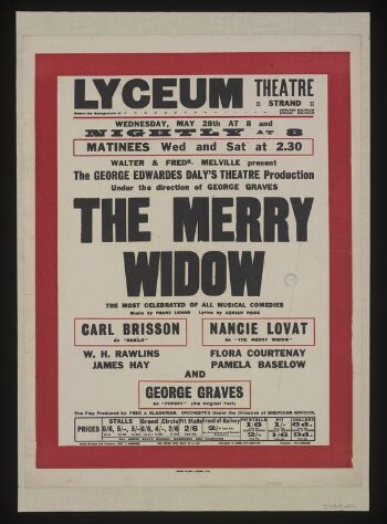 The Merry Widow poster