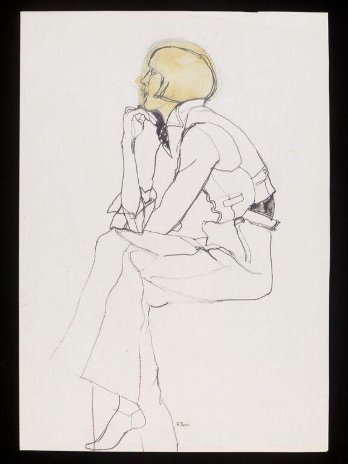Drawing, Howard Tangye, 1970s