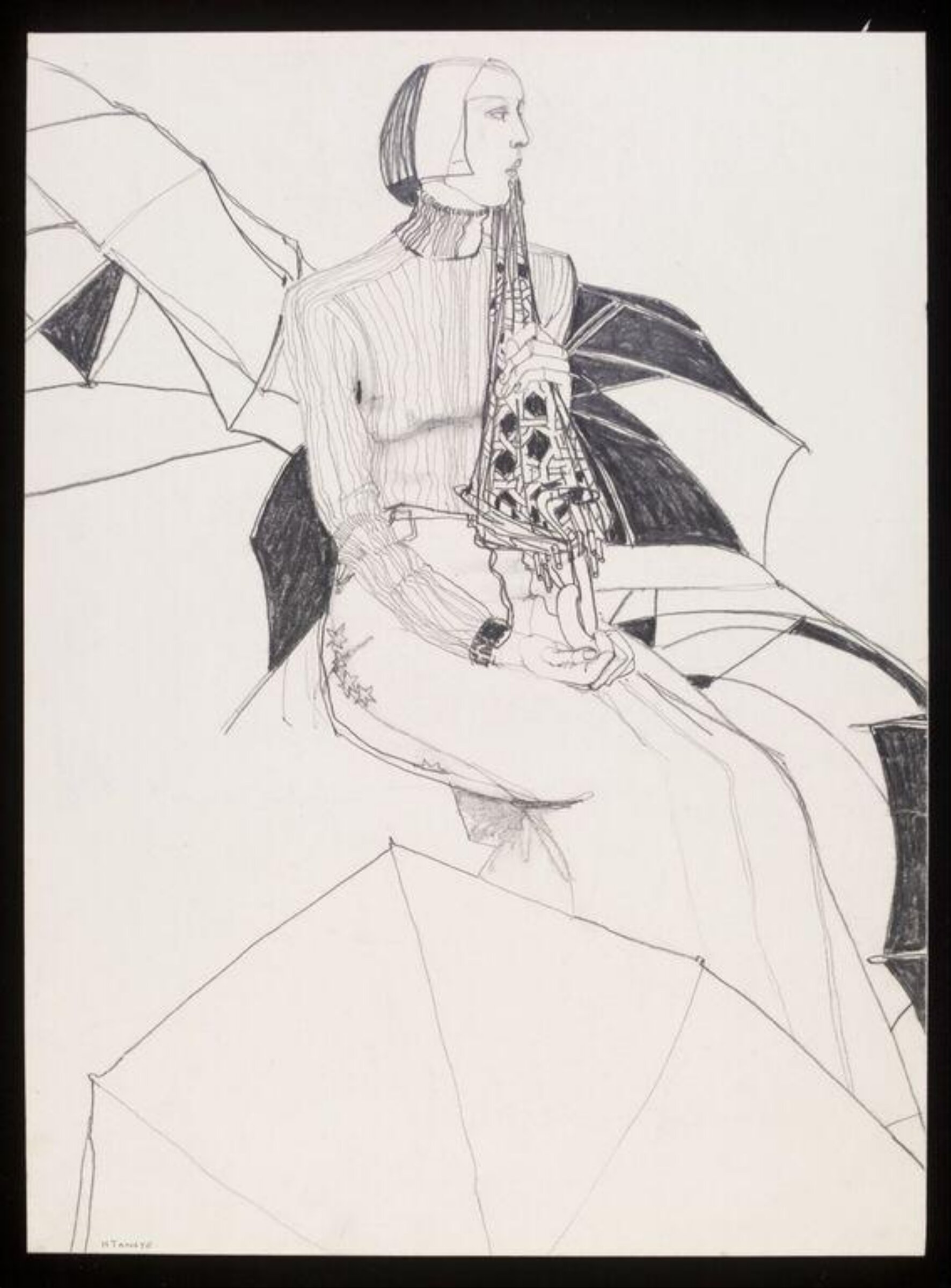 Drawing, Howard Tangye, 1970s