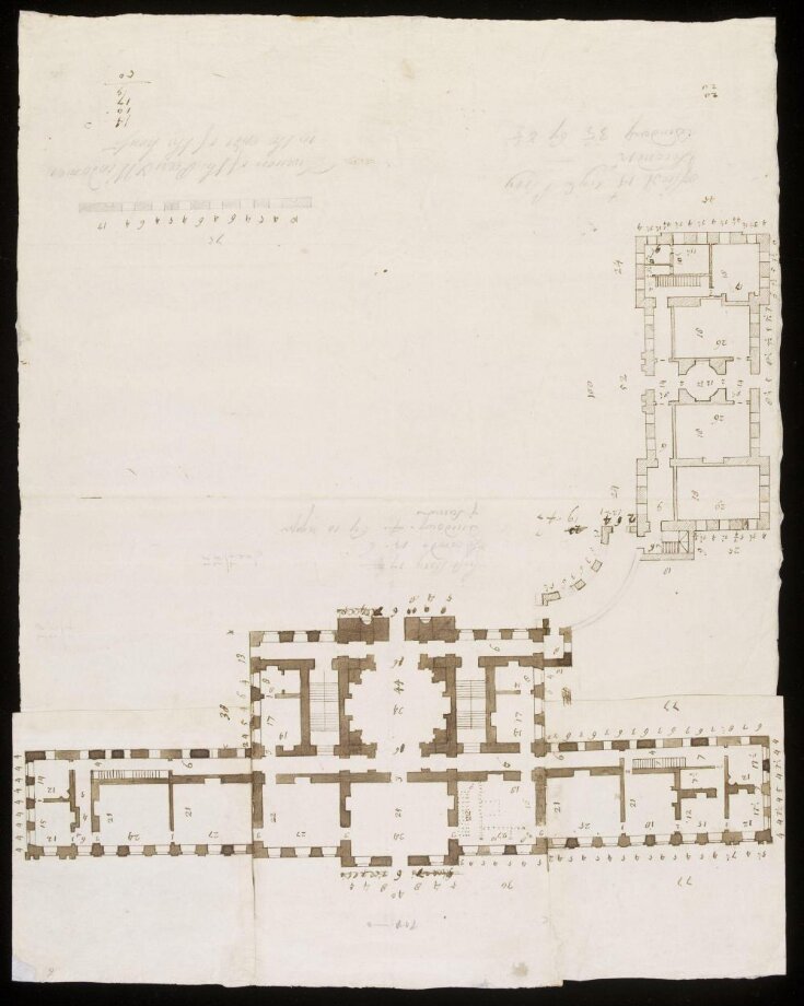 Revised plan for the groundfloor of Castle Howard