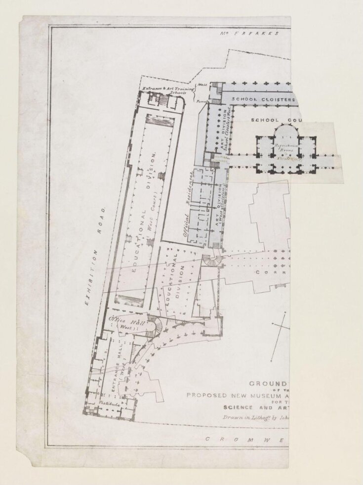 Ground Plan of the Proposed New Museum at South Kensington for the Science and Art Department top image