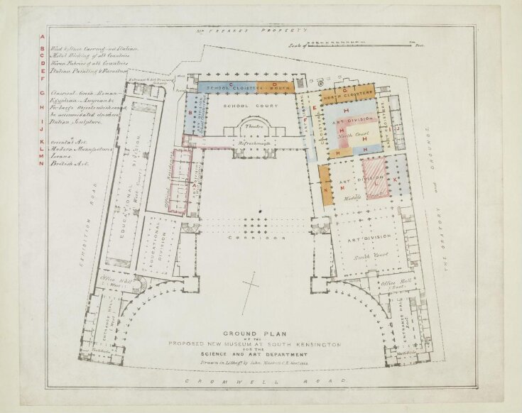 Ground Plan of the Proposed New Museum at South Kensington for the Science and Art Department top image