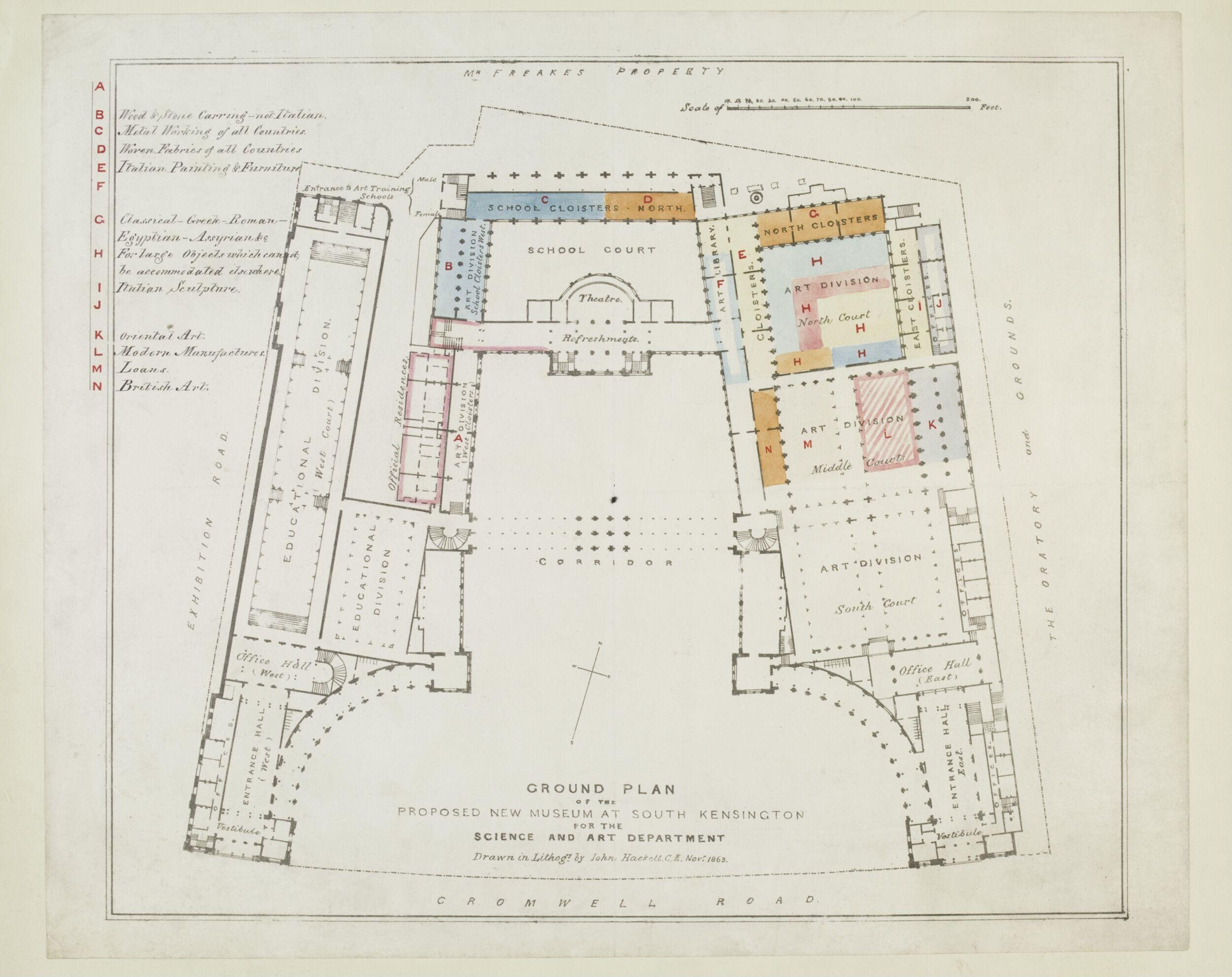 Ground Plan of the Proposed New Museum at South Kensington for the Science and Art Department