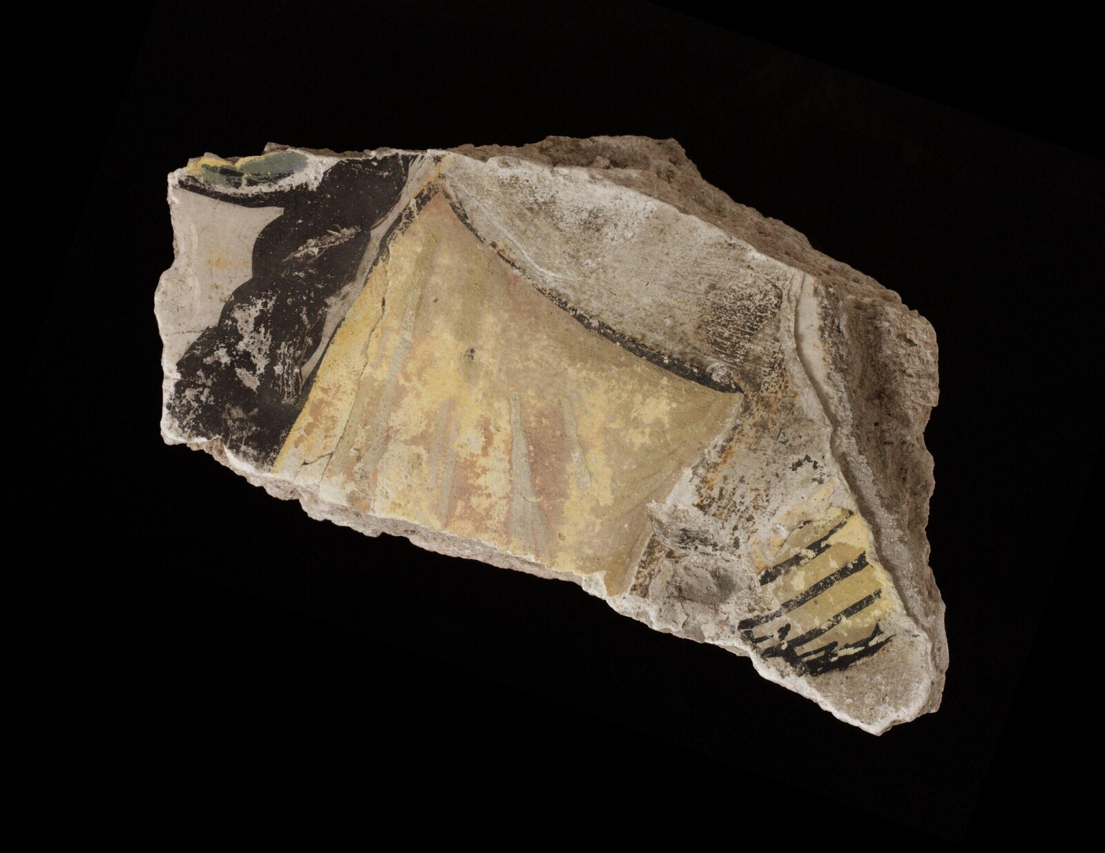 Wall painting fragment, 836-900