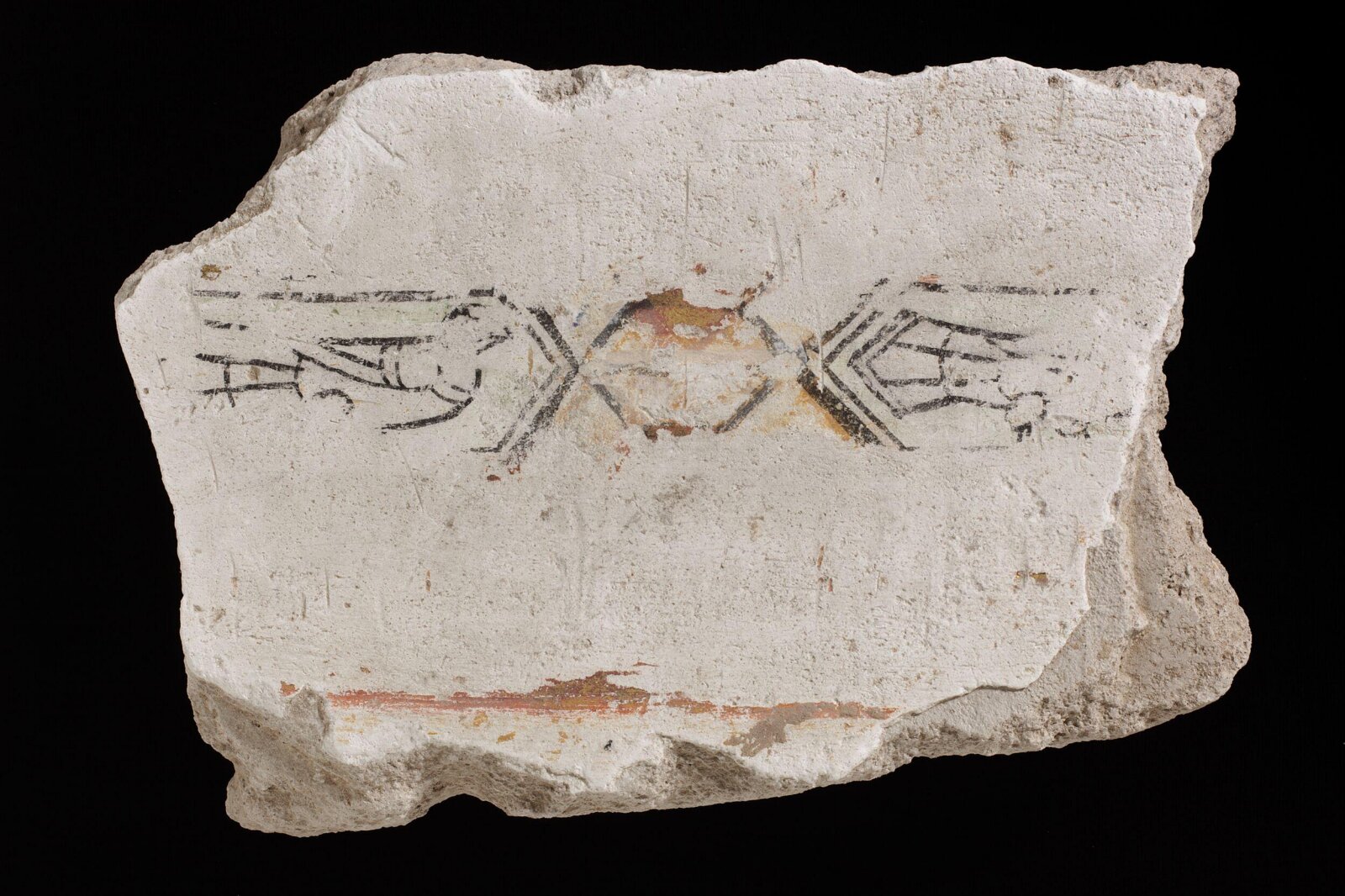 Wall painting fragment, 836-900
