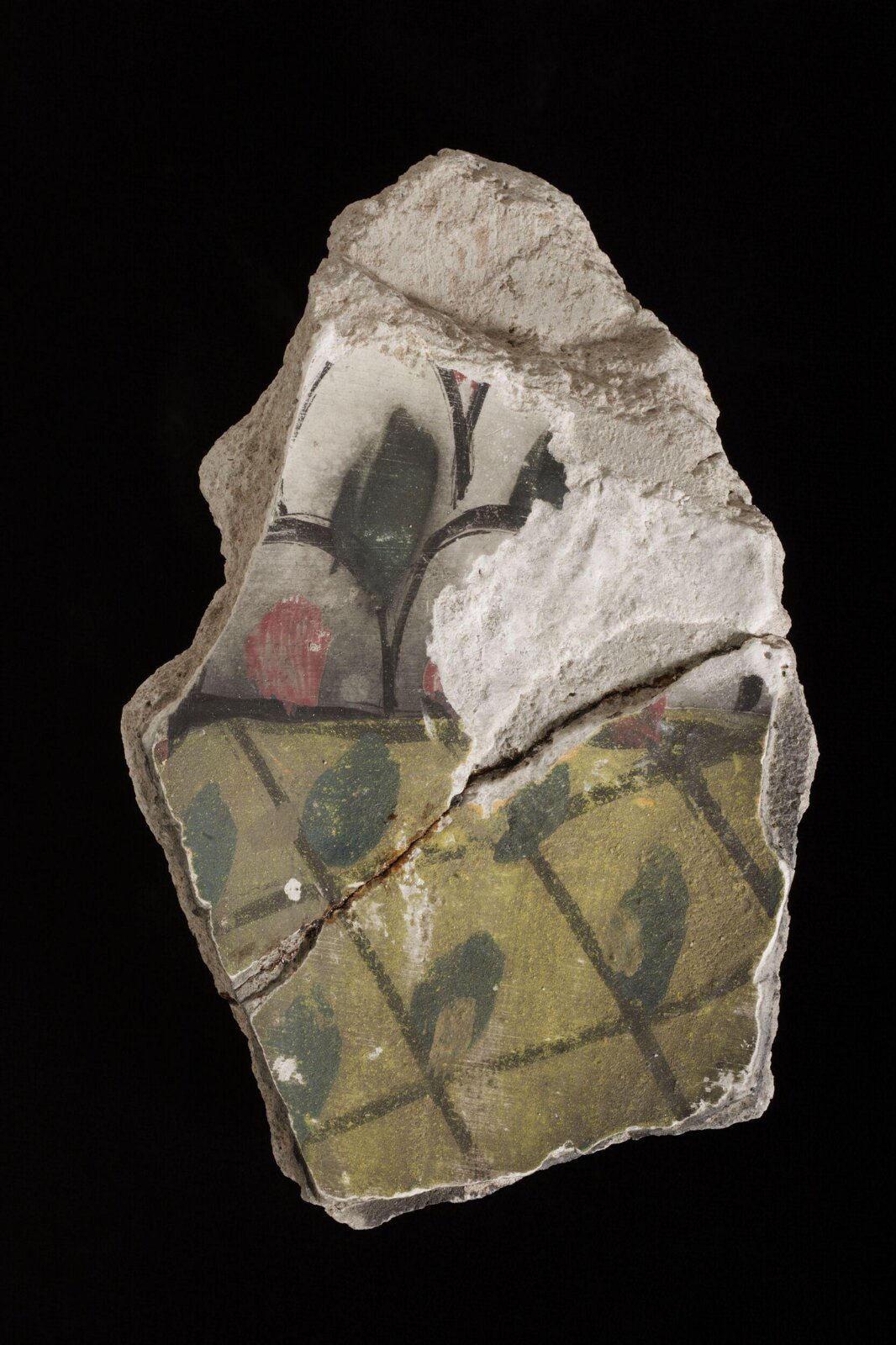 Wall painting fragment, 836-900