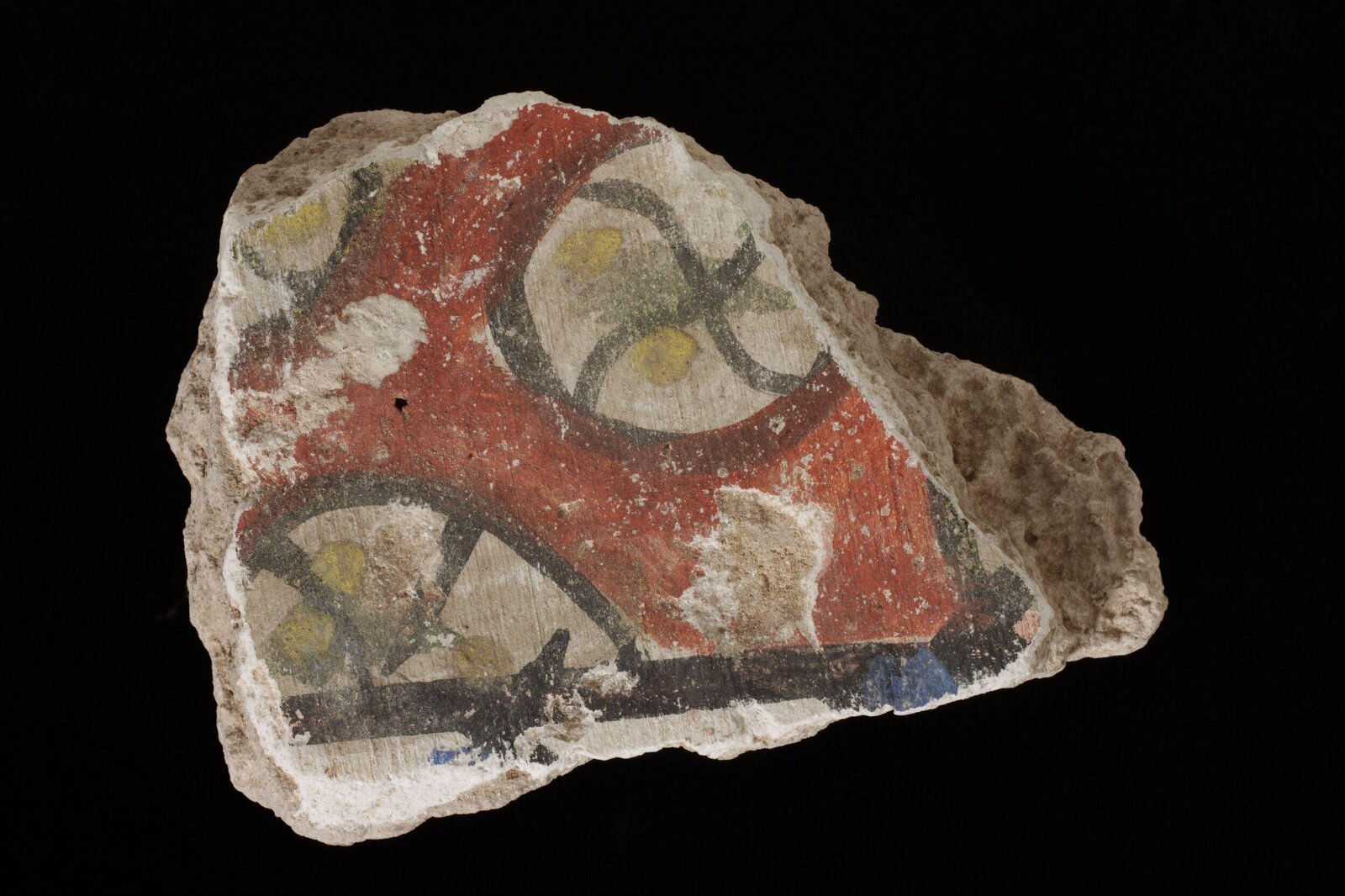 Wall painting fragment, 836-900