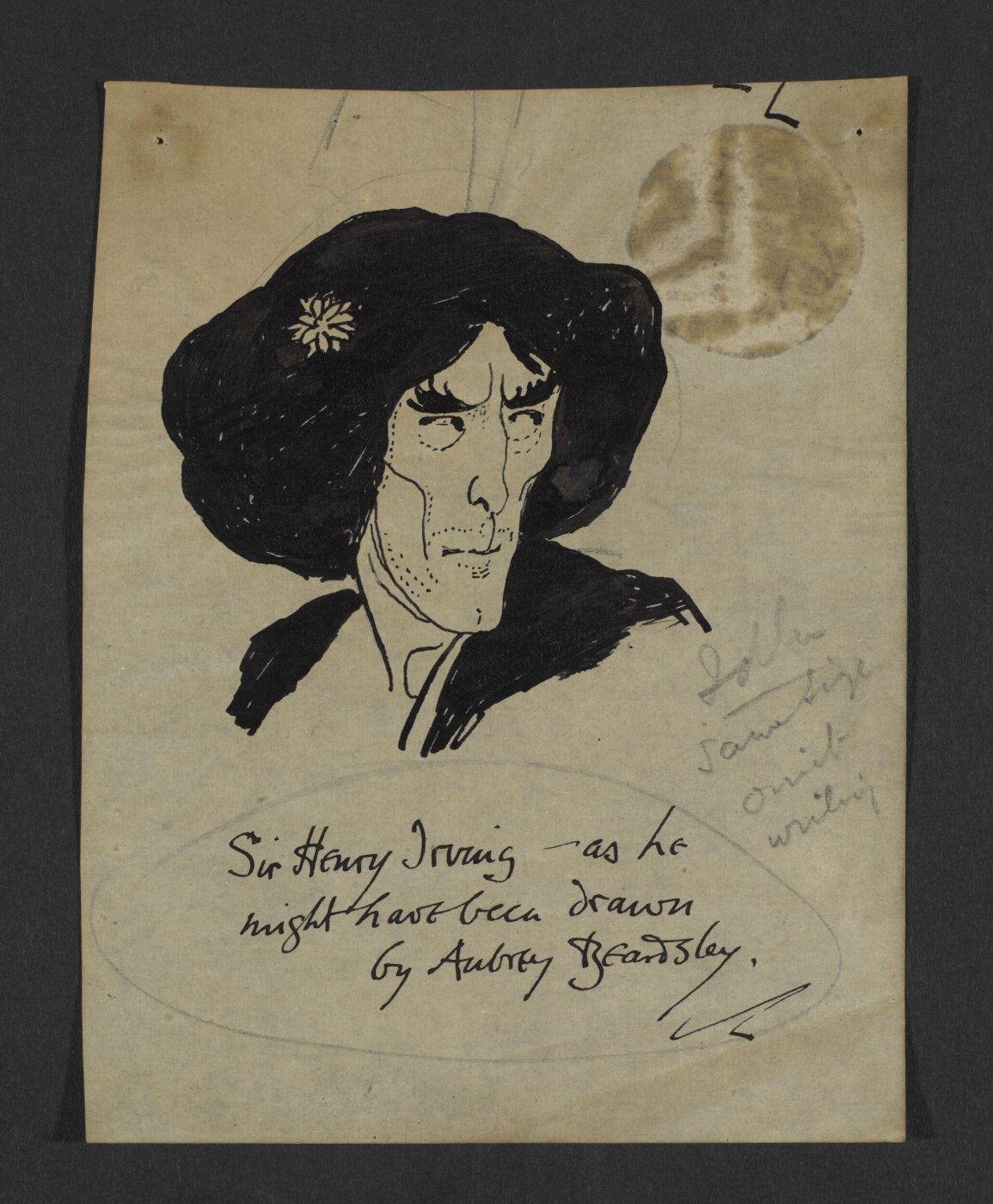 Unknown, Sir Henry Irving - as he might have been drawn by Audrey Beardsley