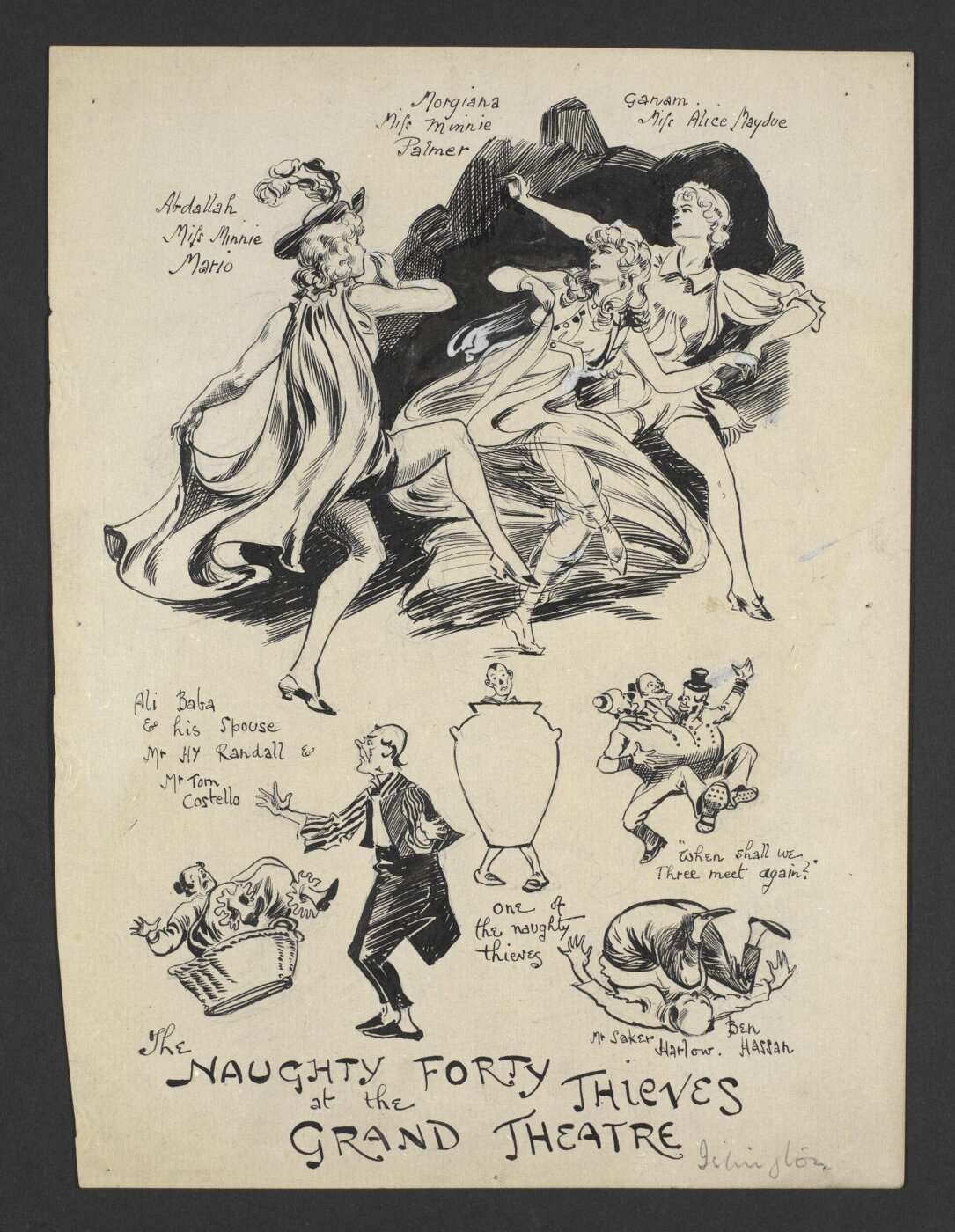 Unknown, The Naughty Forty Thieves at the Grand Theatre