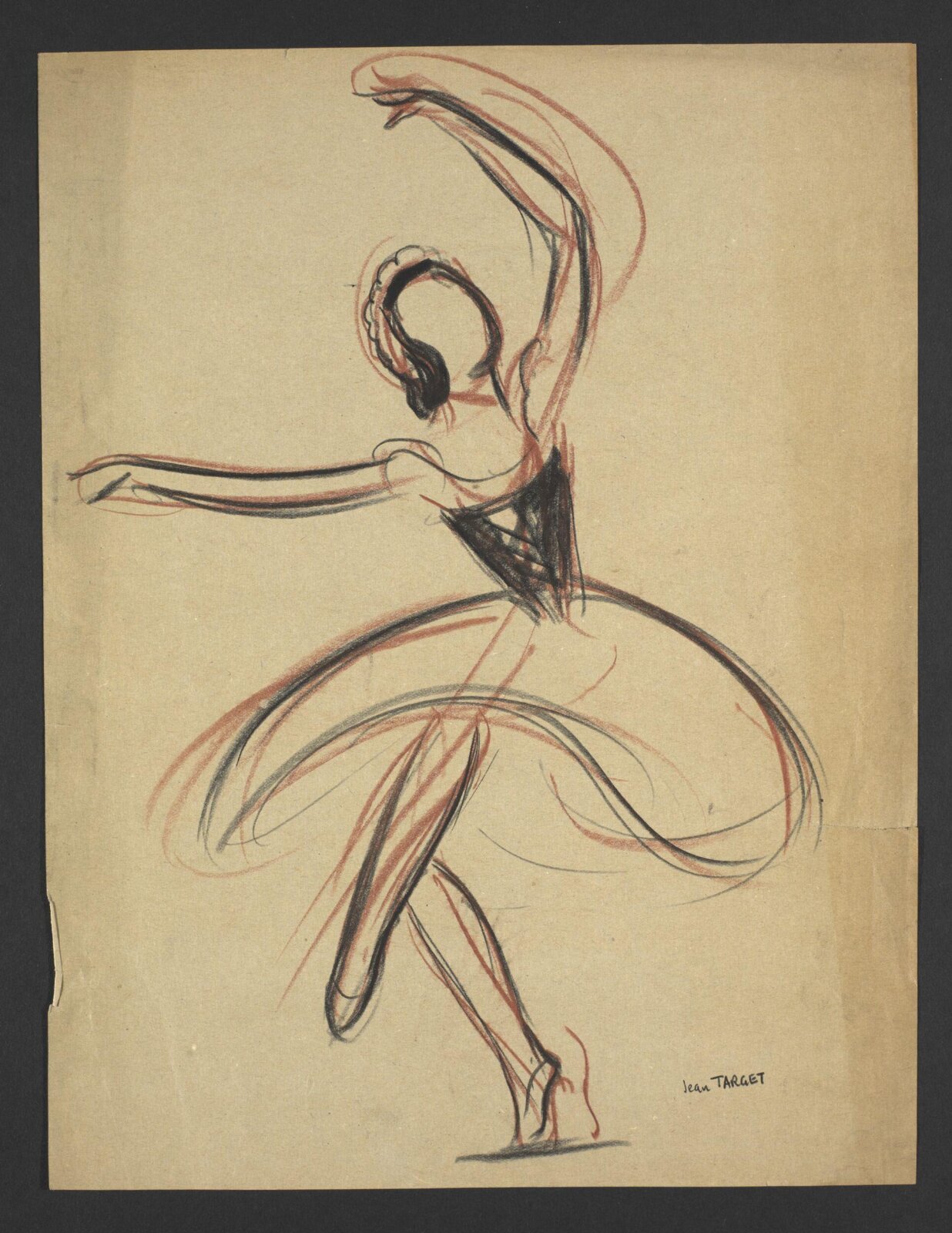 Drawing, Jean Target, mid 20th century