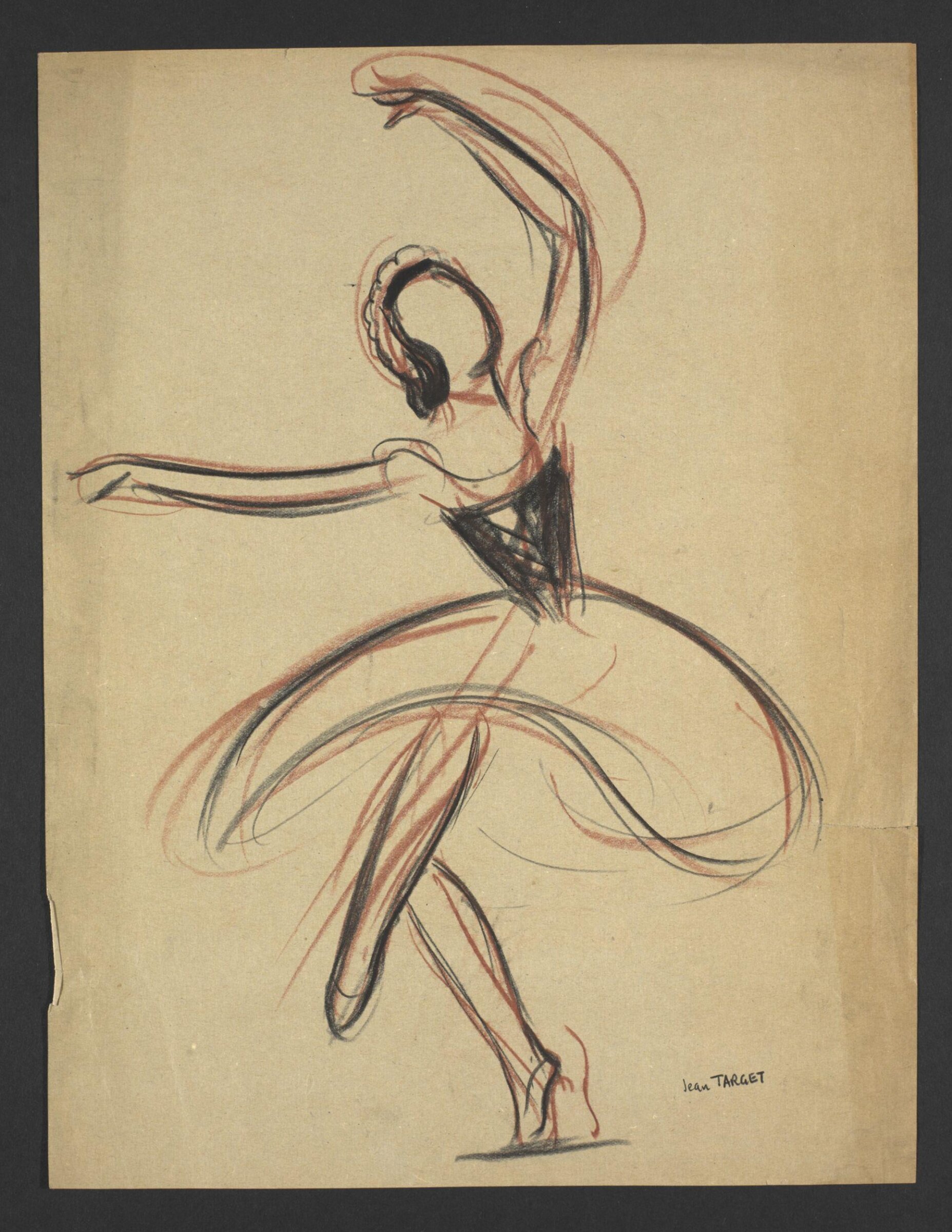 Drawing, Jean Target, mid 20th century