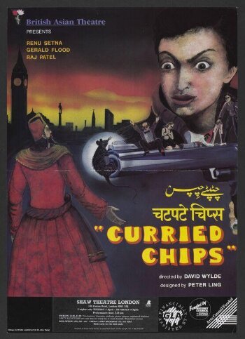 Poster advertising Curried Chips, 1988