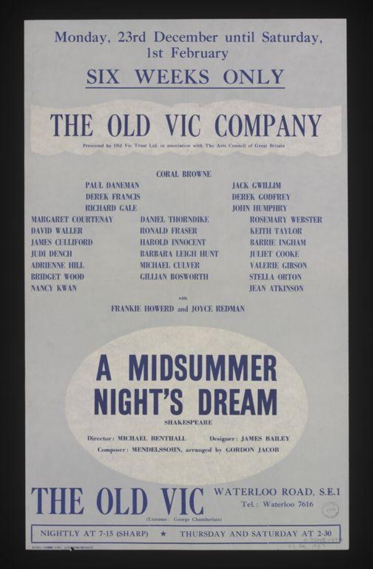A Midsummer Night's Dream poster top image