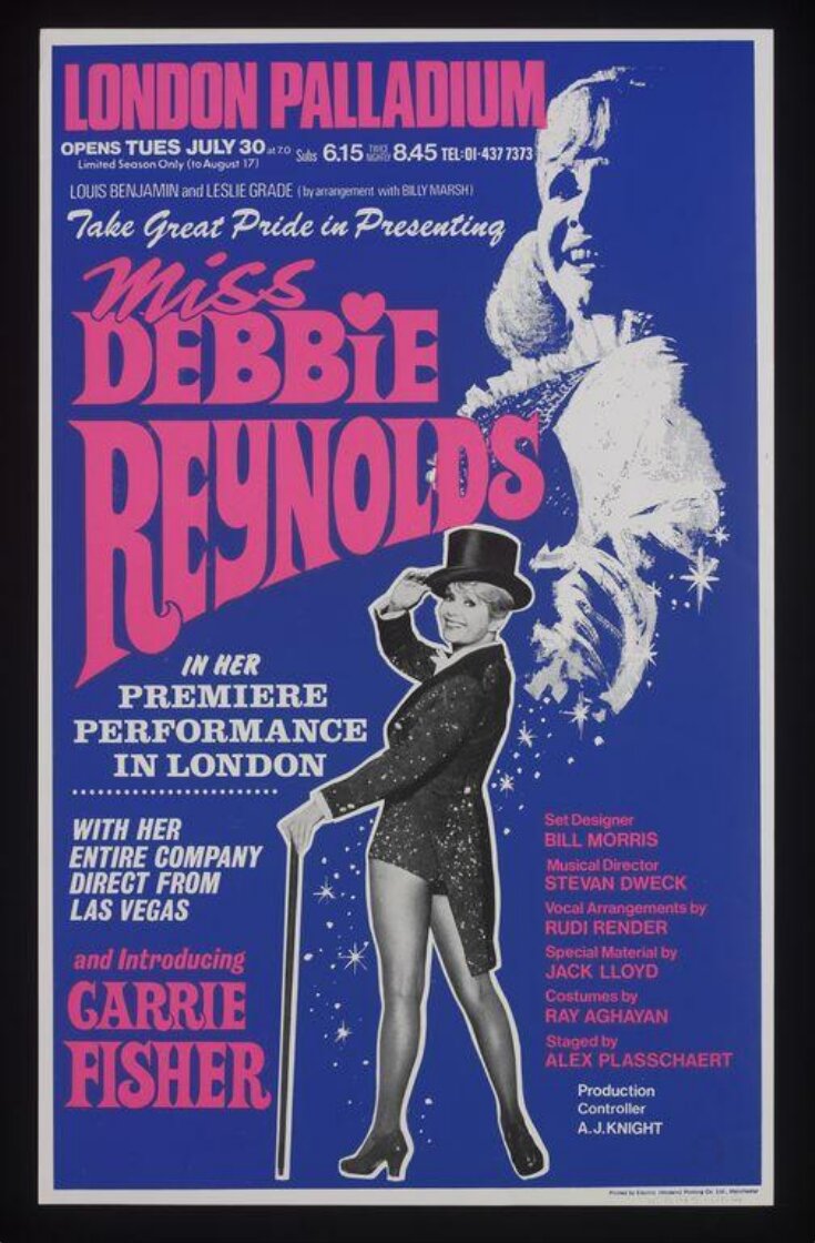 Debbie Reynolds Palladium poster top image