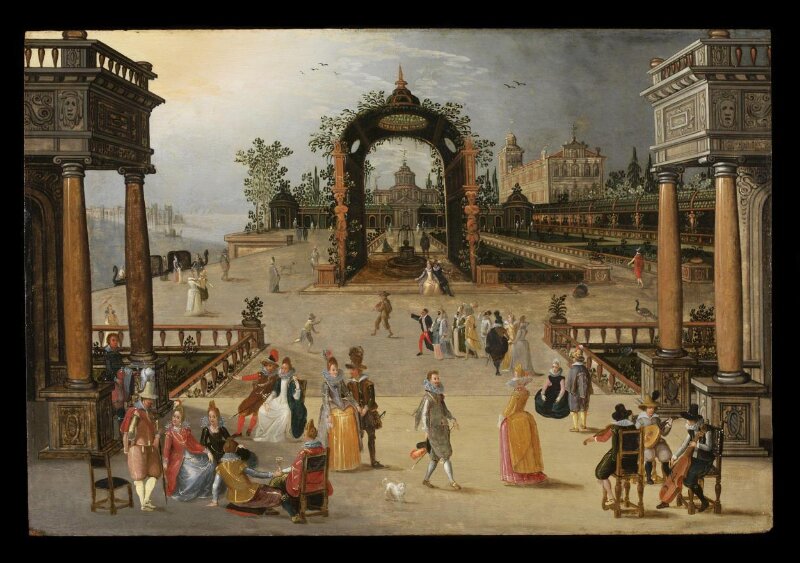A courtyard of a Venetian Palace