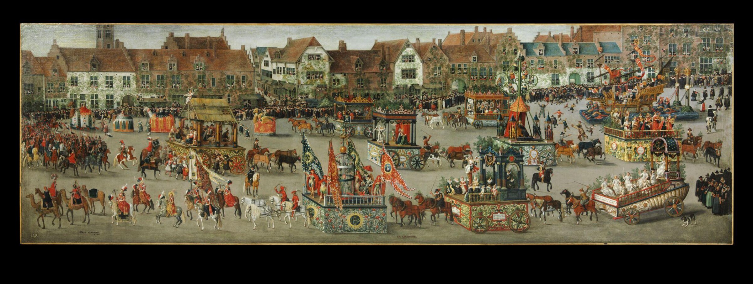The Ommegang in Brussels on 31 May 1615: The Triumph of Archduchess Isabella, Denys van Alsloot, 1616