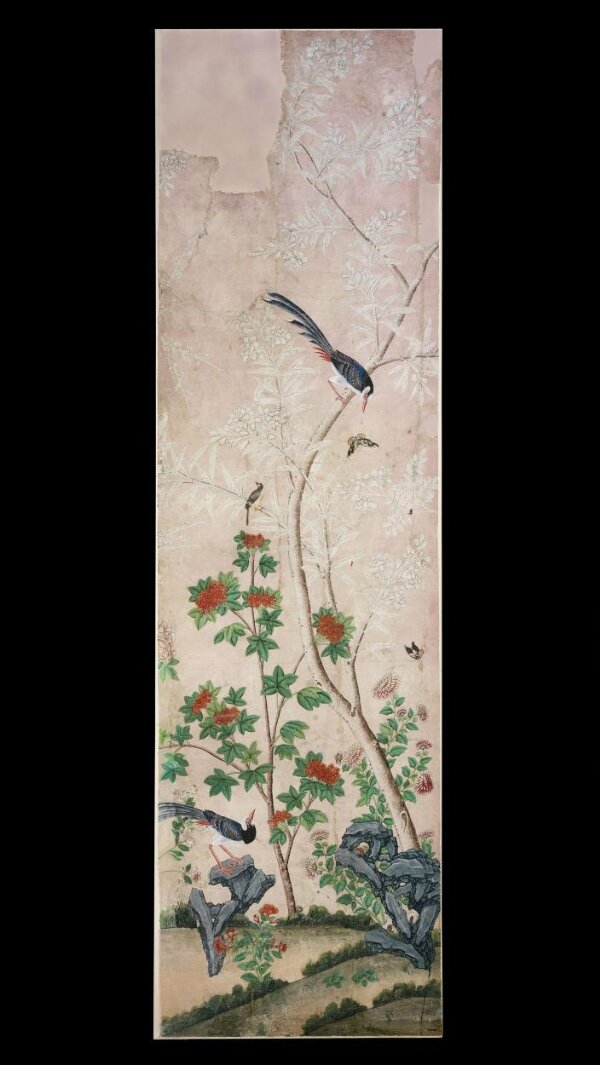Panel of Chinese wallpaper | unknown | V&A Explore The Collections