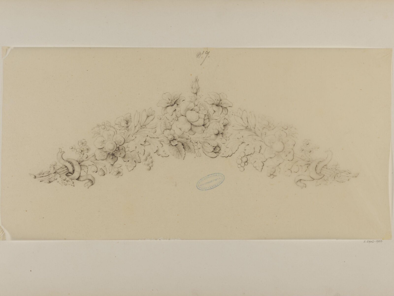 Drawing, Charles Christofle, mid 19th century