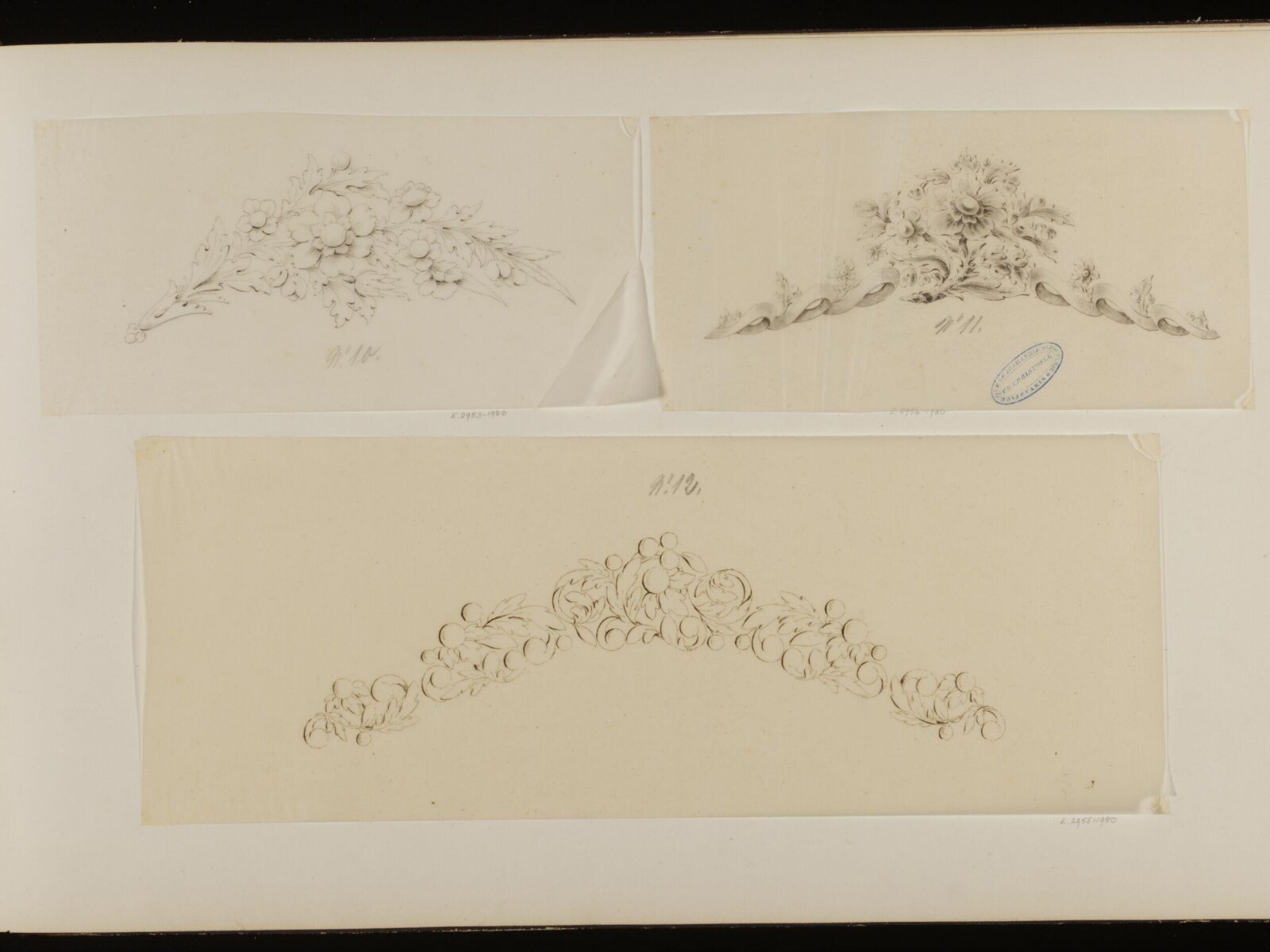 Drawing, Charles Christofle, mid 19th century