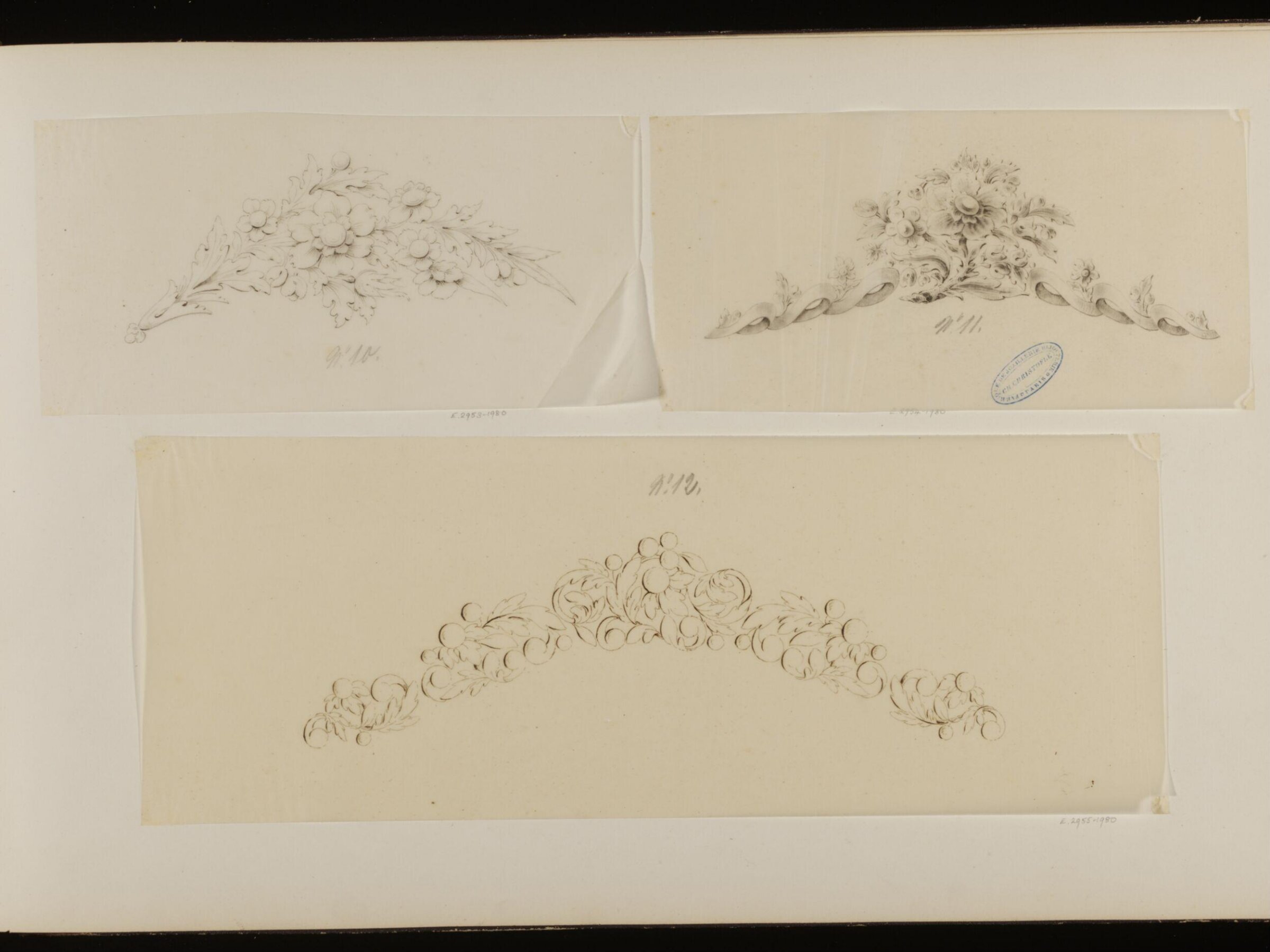 Drawing, Charles Christofle, mid 19th century