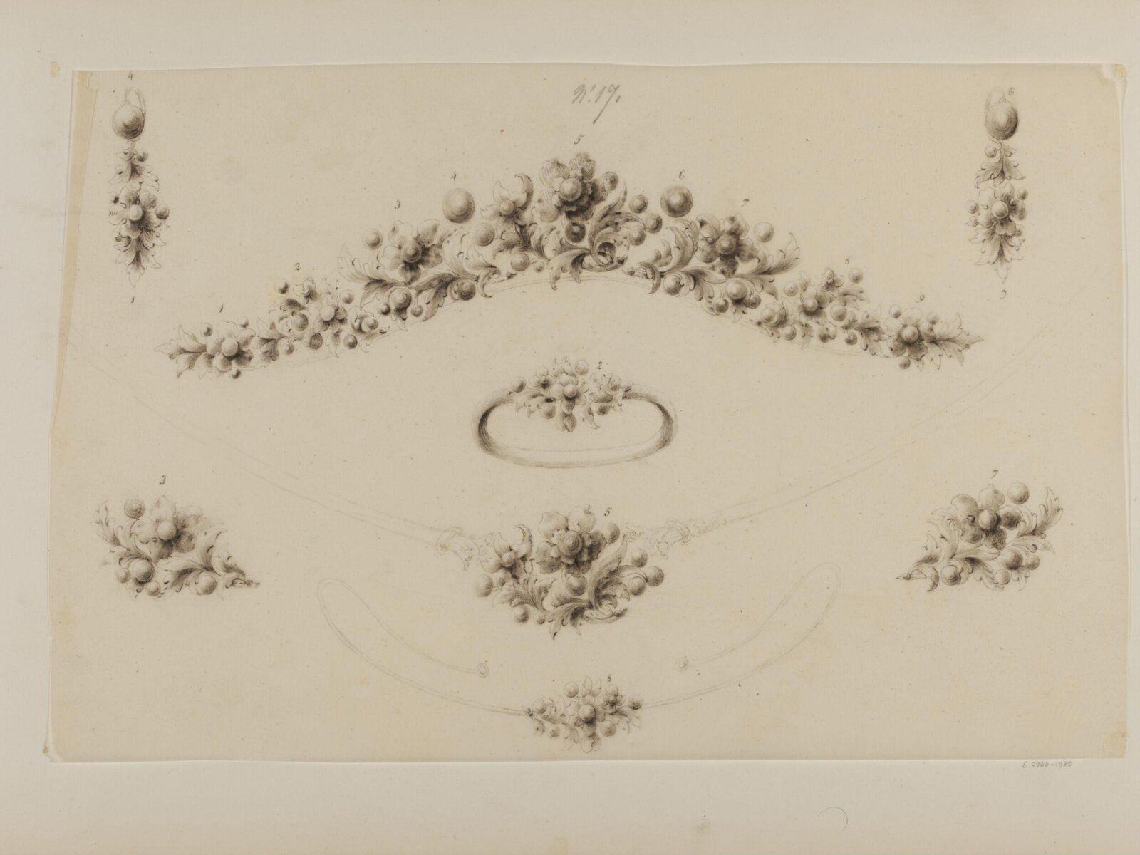 Drawing, Charles Christofle, mid 19th century