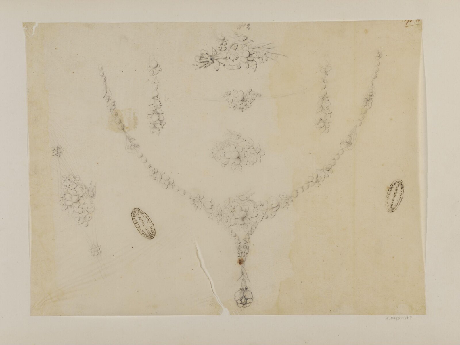 Drawing, Charles Christofle, mid 19th century