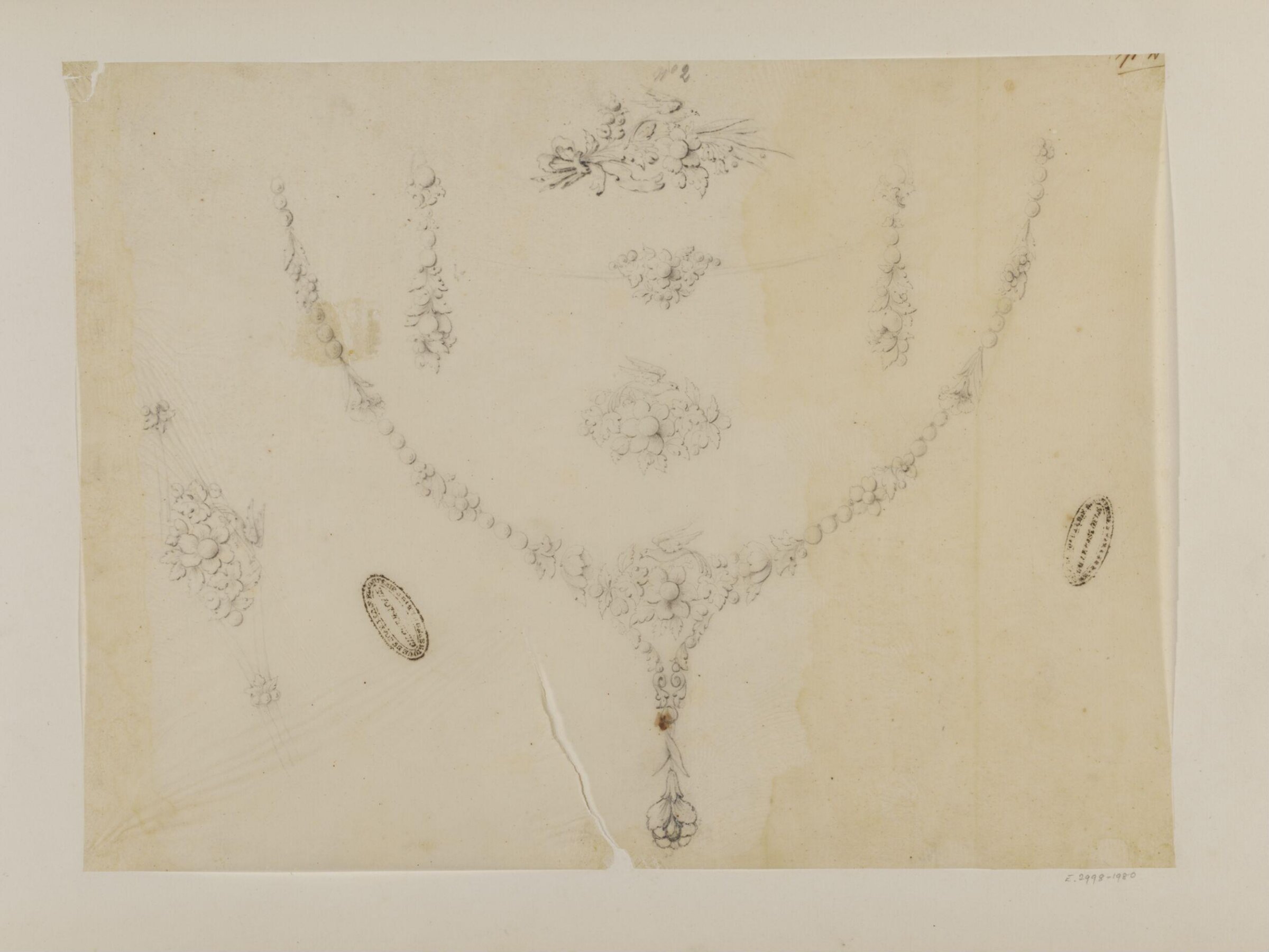 Drawing, Charles Christofle, mid 19th century