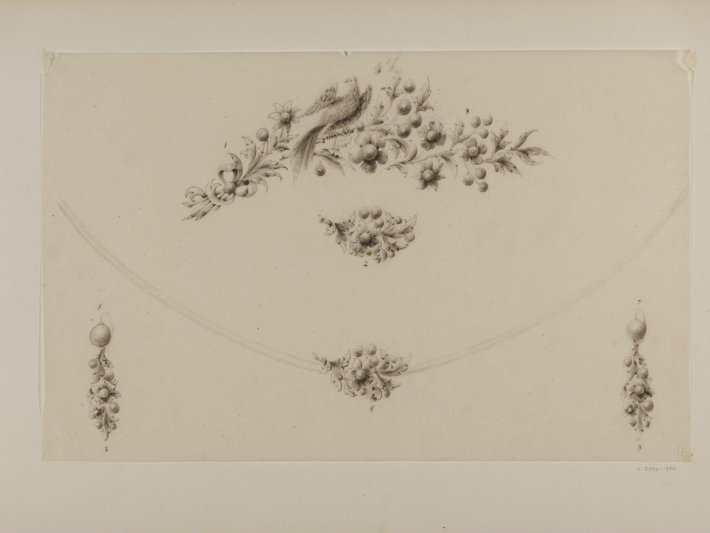 Drawing, Charles Christofle, mid 19th century