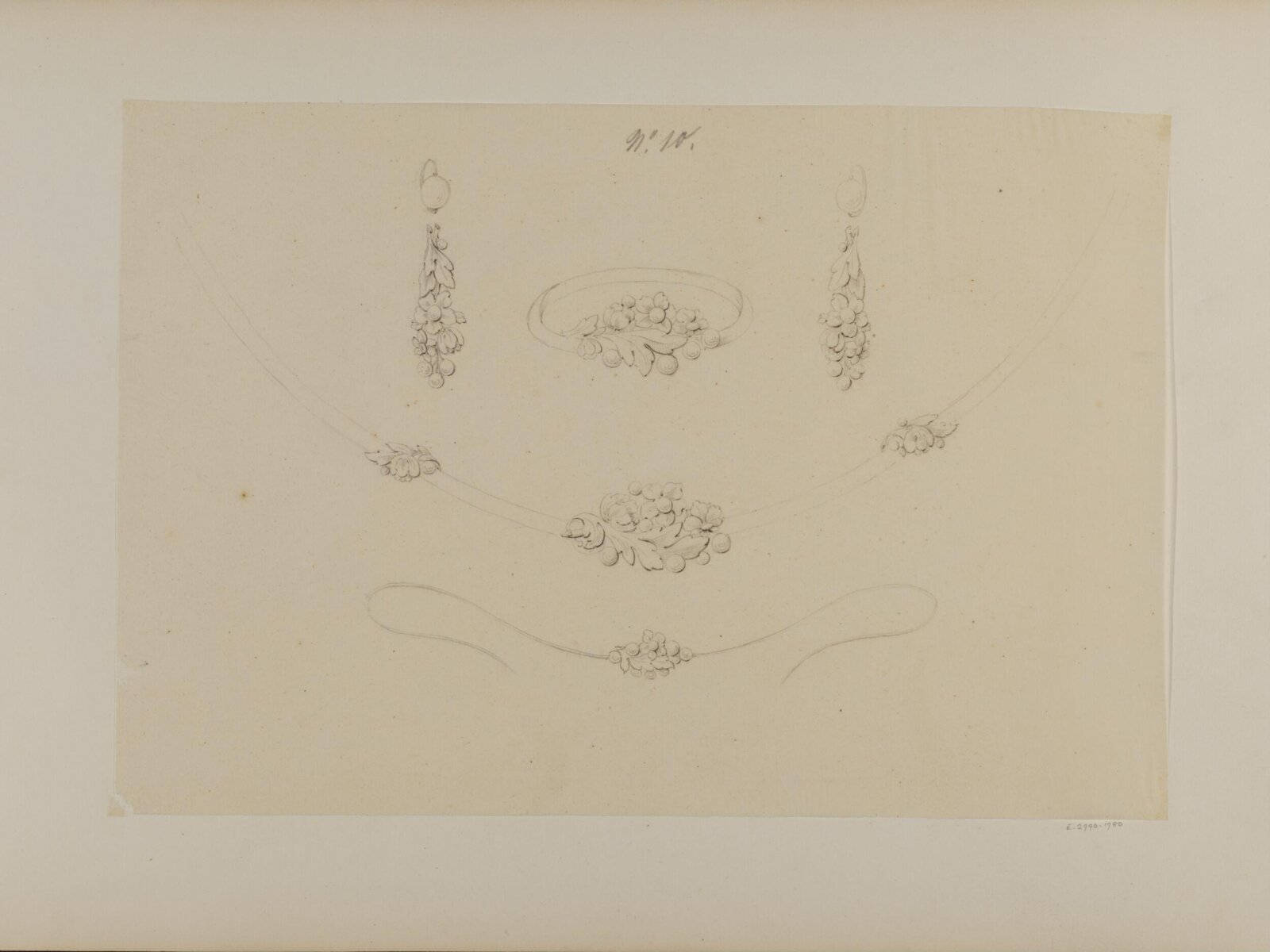 Drawing, Charles Christofle, mid 19th century