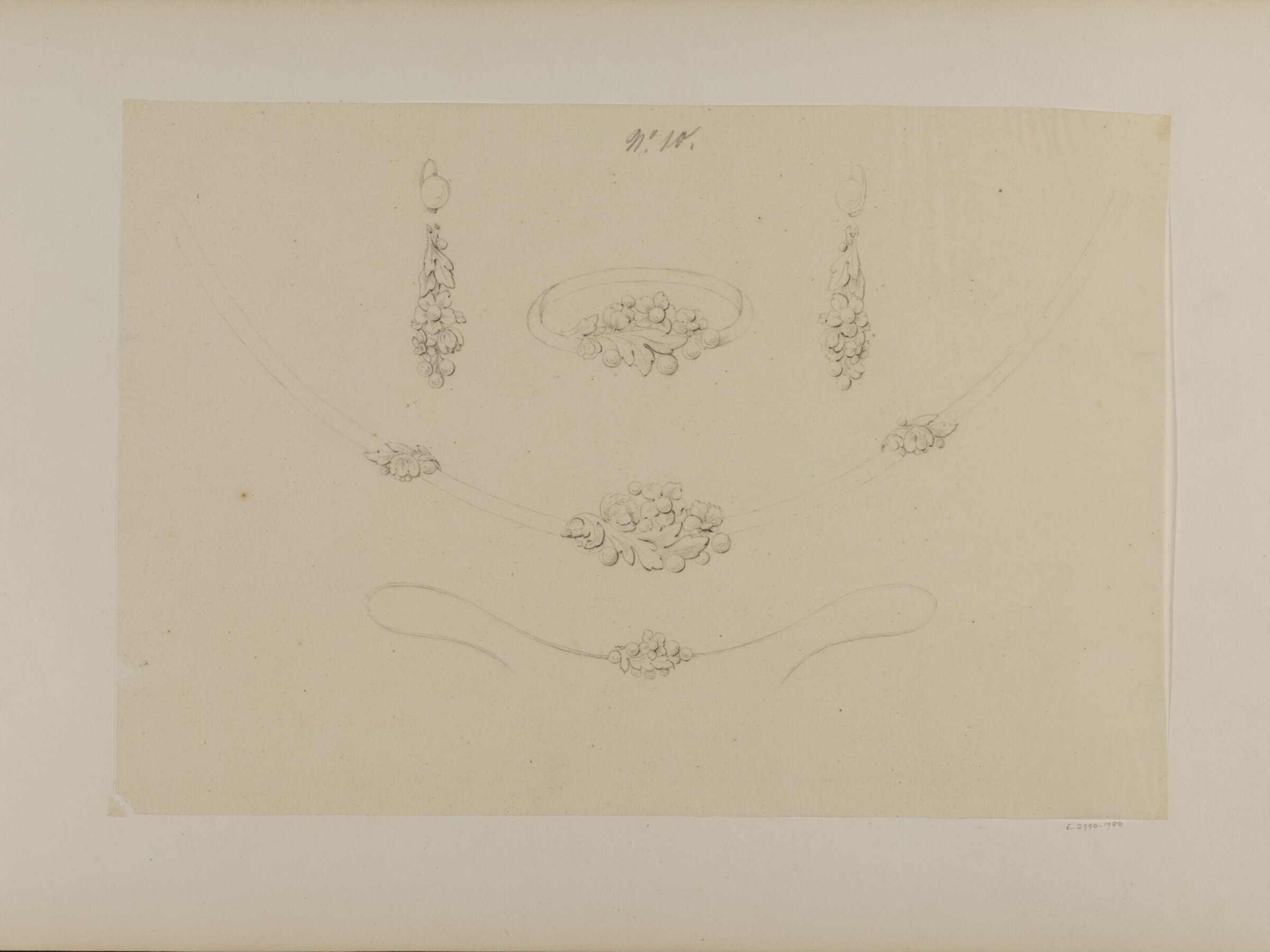 Drawing, Charles Christofle, mid 19th century