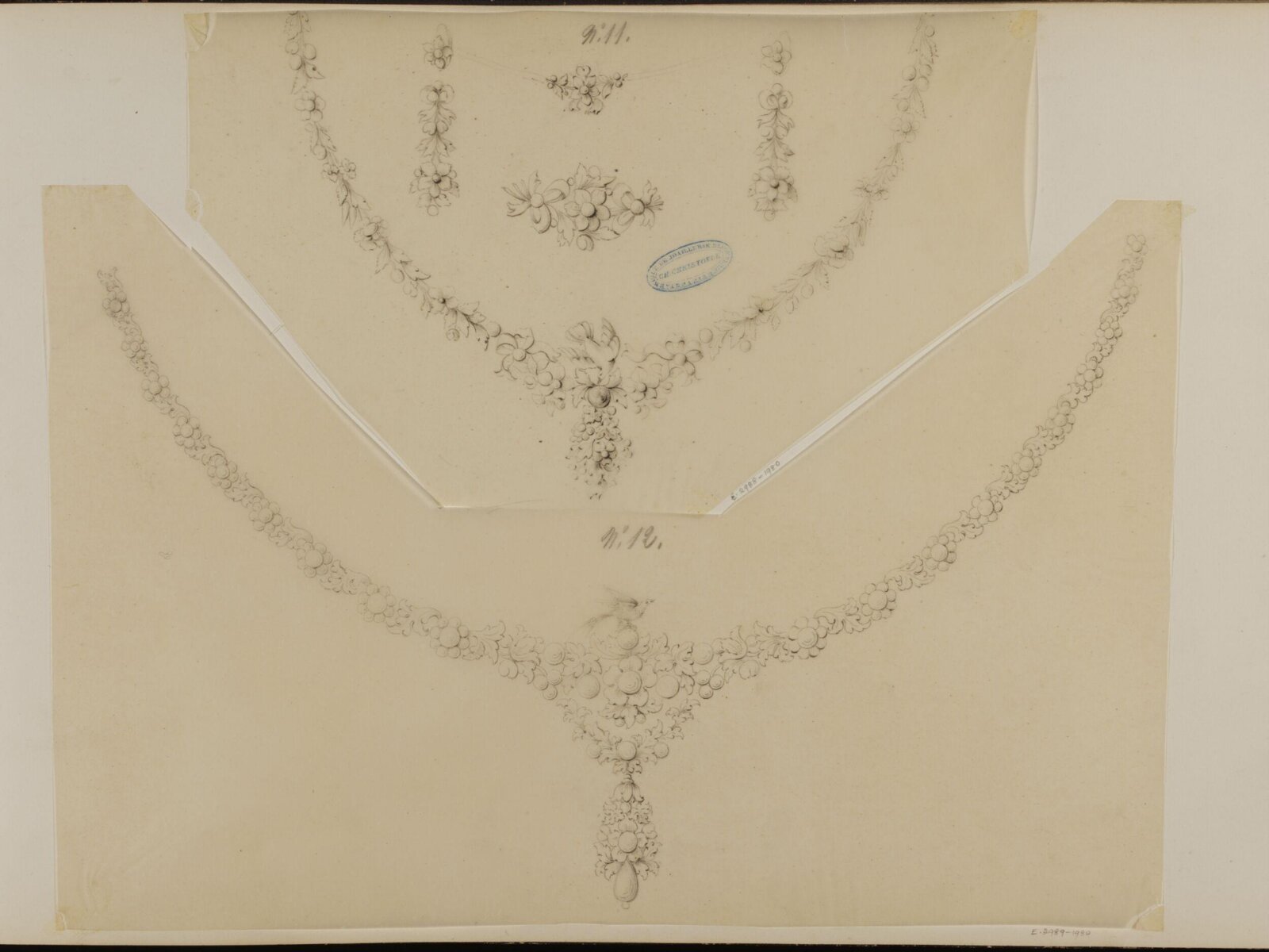 Drawing, Charles Christofle, mid 19th century