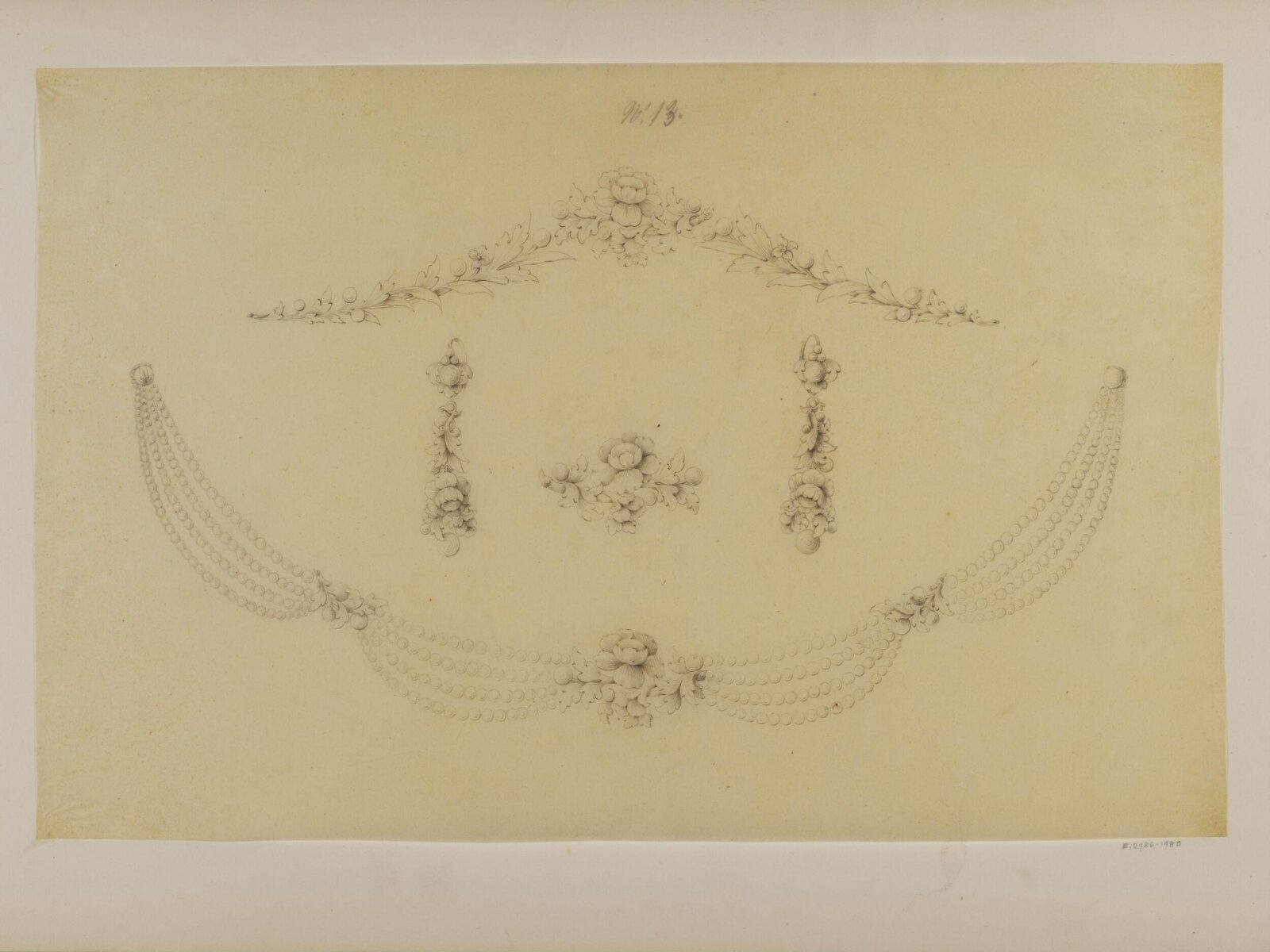 Drawing, Charles Christofle, mid 19th century