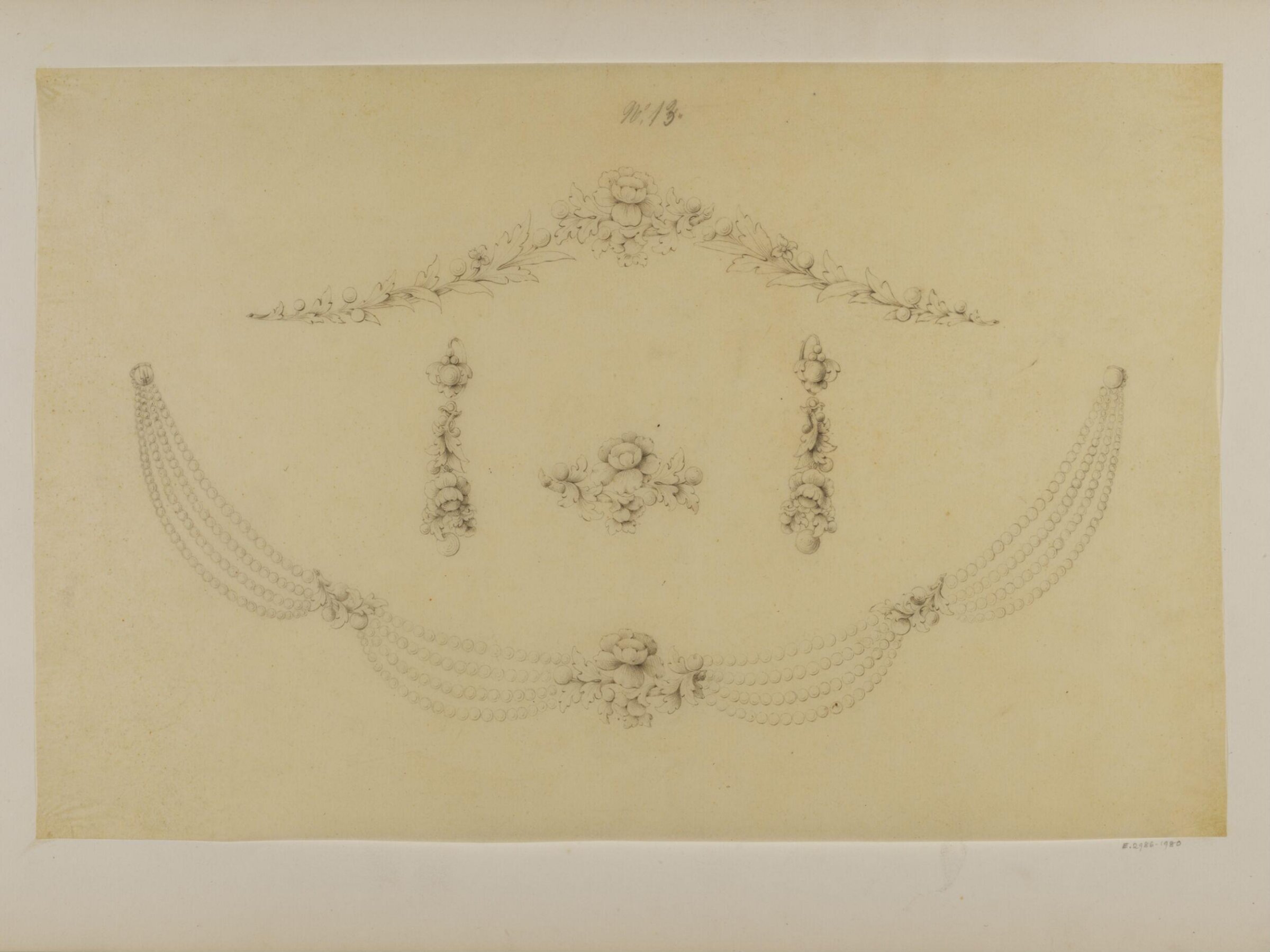 Drawing, Charles Christofle, mid 19th century