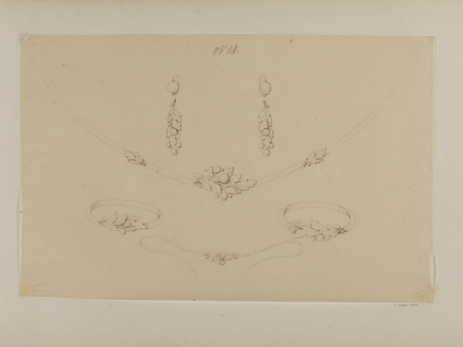 Drawing, Charles Christofle, mid 19th century