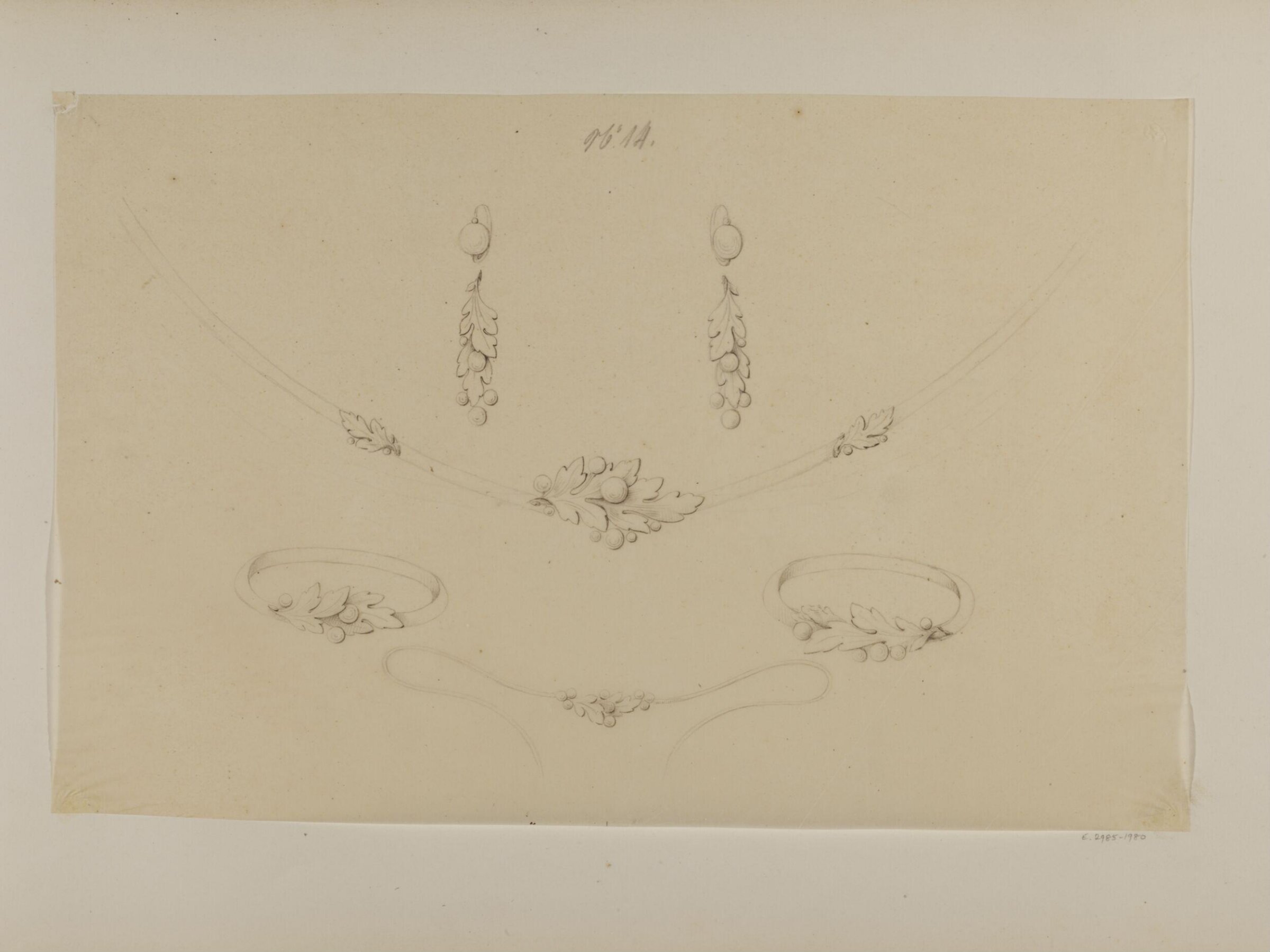 Drawing, Charles Christofle, mid 19th century