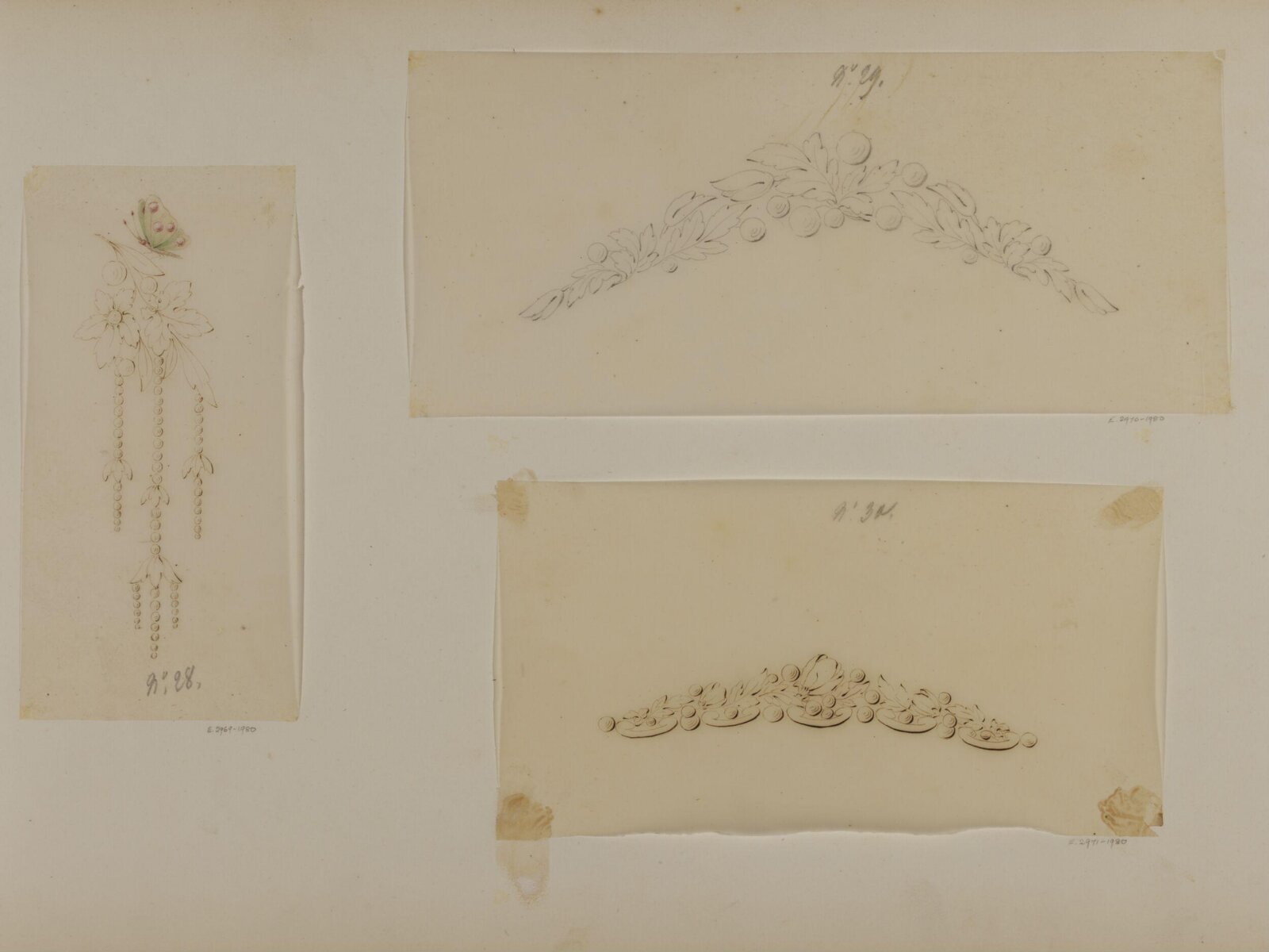 Drawing, Charles Christofle, mid 19th century