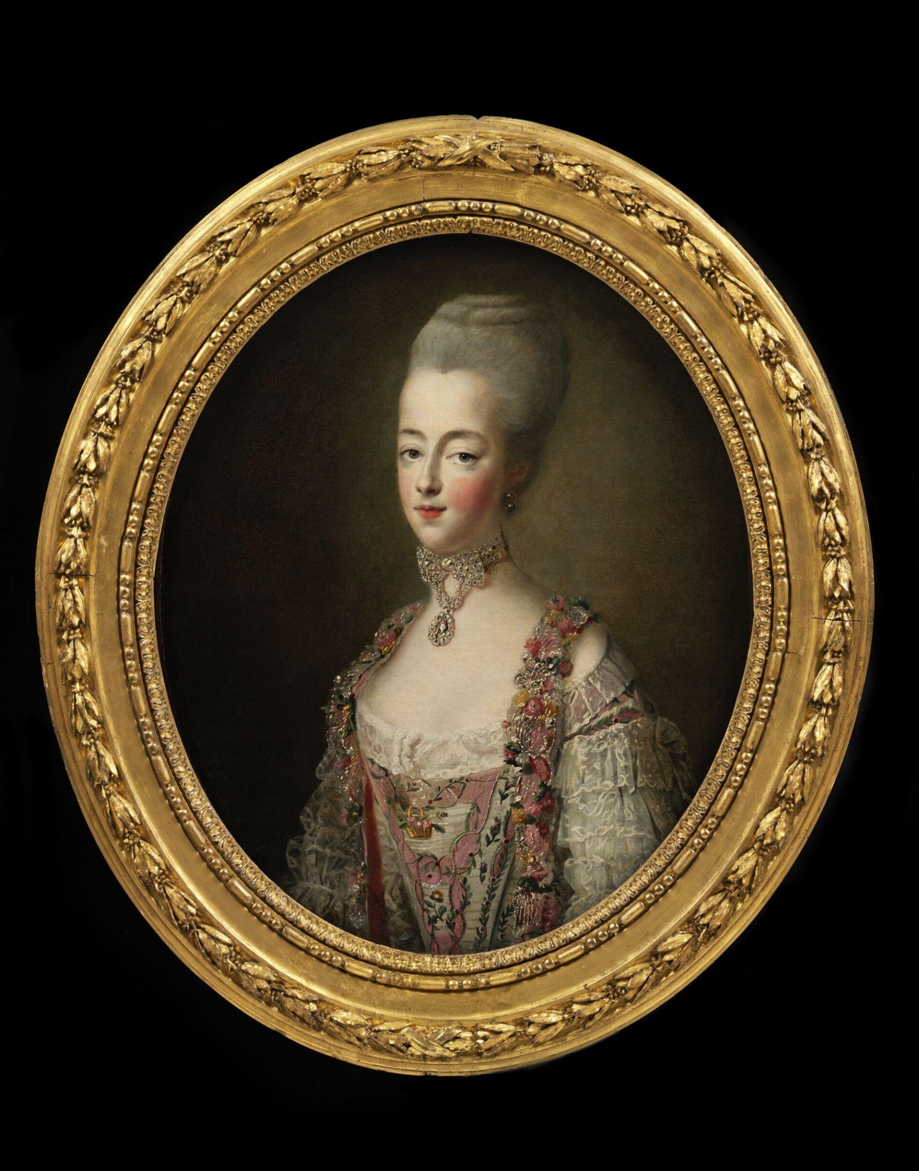 Marie Antoinette, Queen of France, in a court dress, François Hubert Drouais, 1773