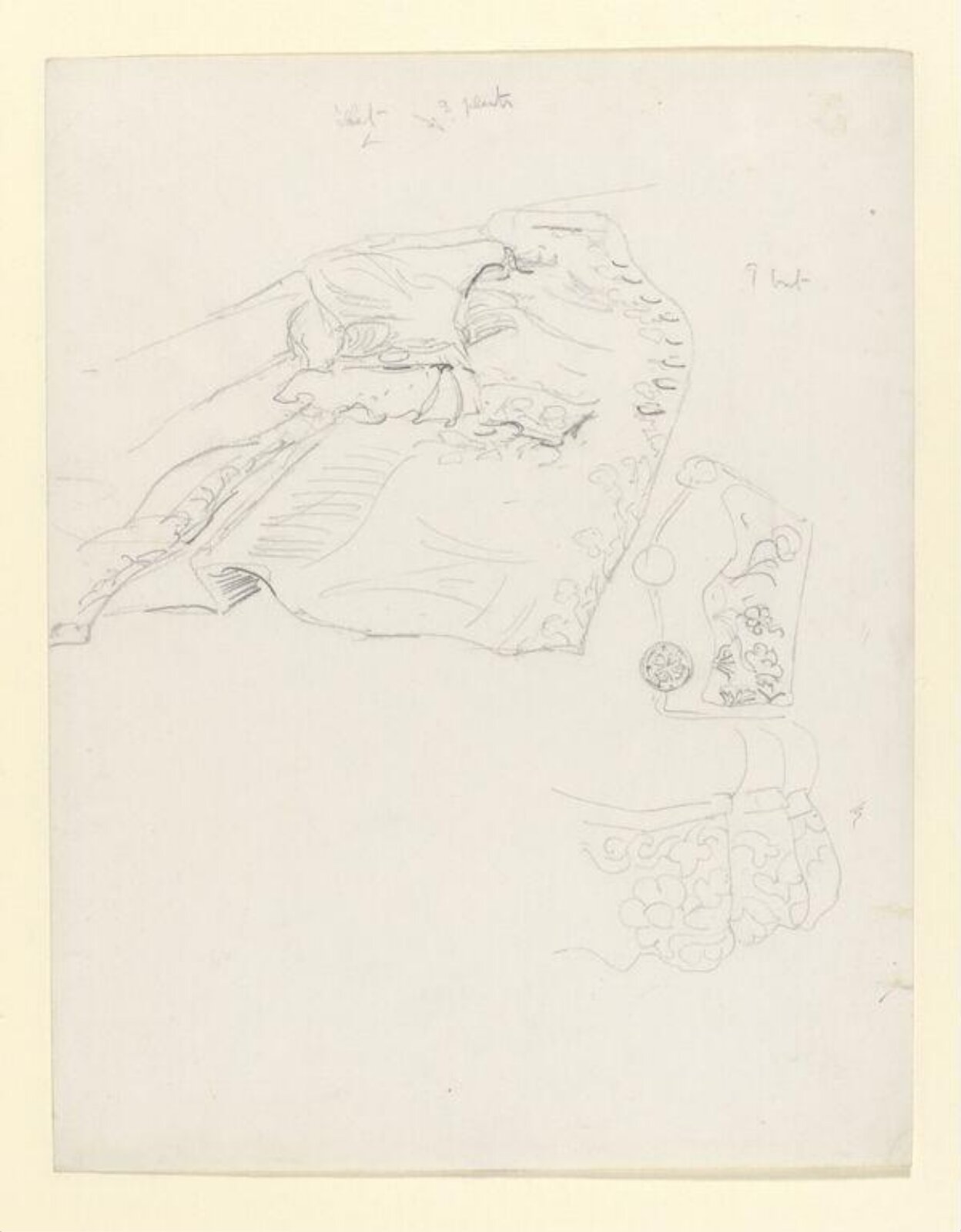 Sketch for the Mayor's coat, Beatrix Potter, 1902