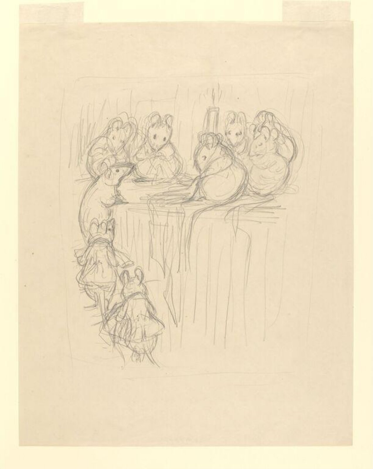 drawing, Beatrix Potter, ca.1911