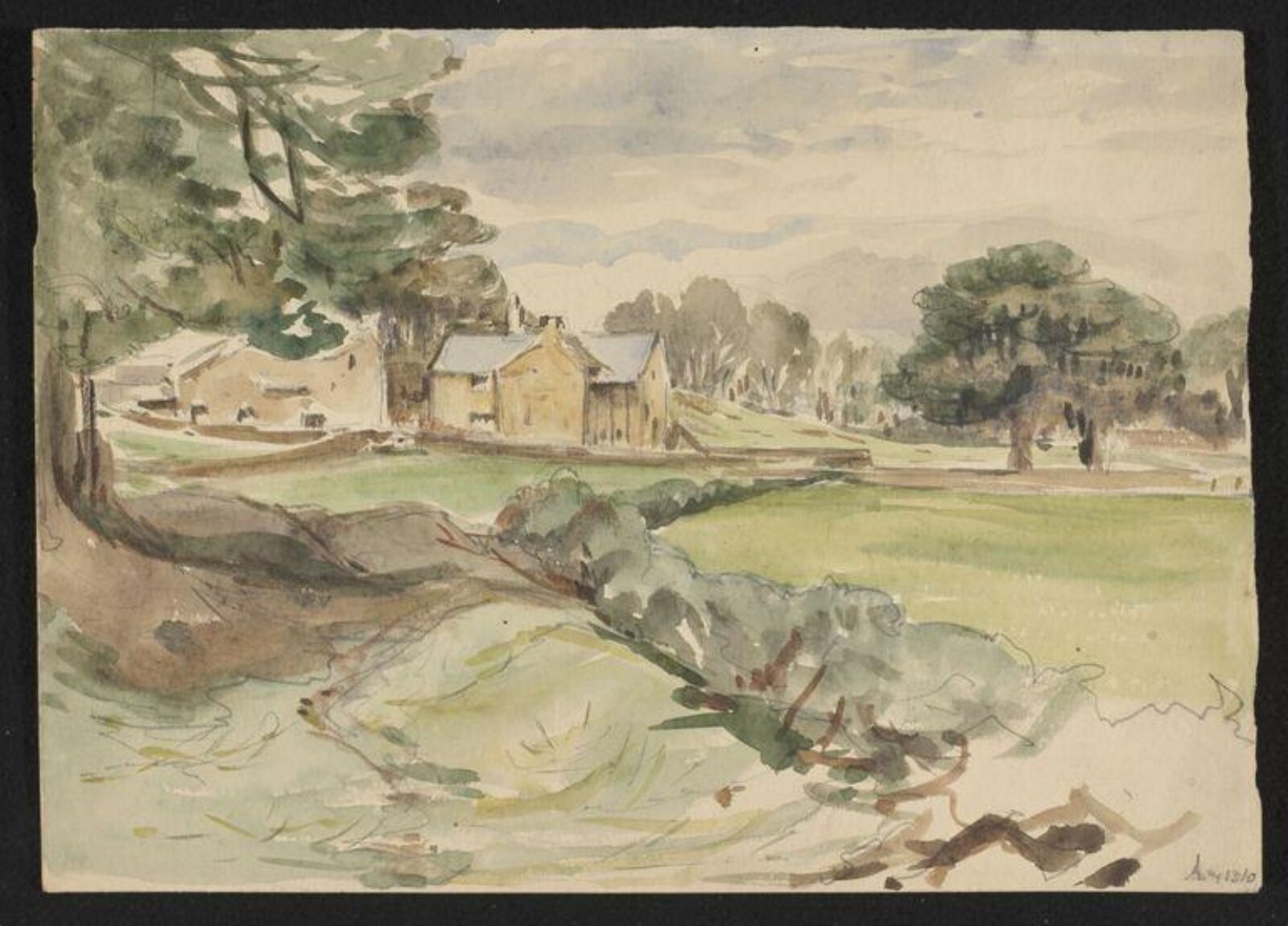Watercolour, Beatrix Potter, 13/08/1910