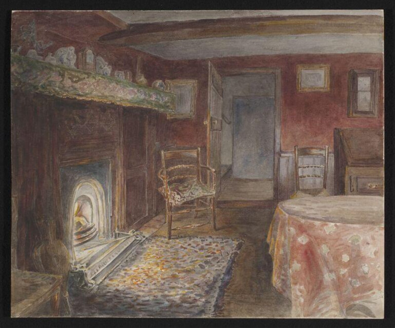 A winter evening, Beatrix Potter, 1900