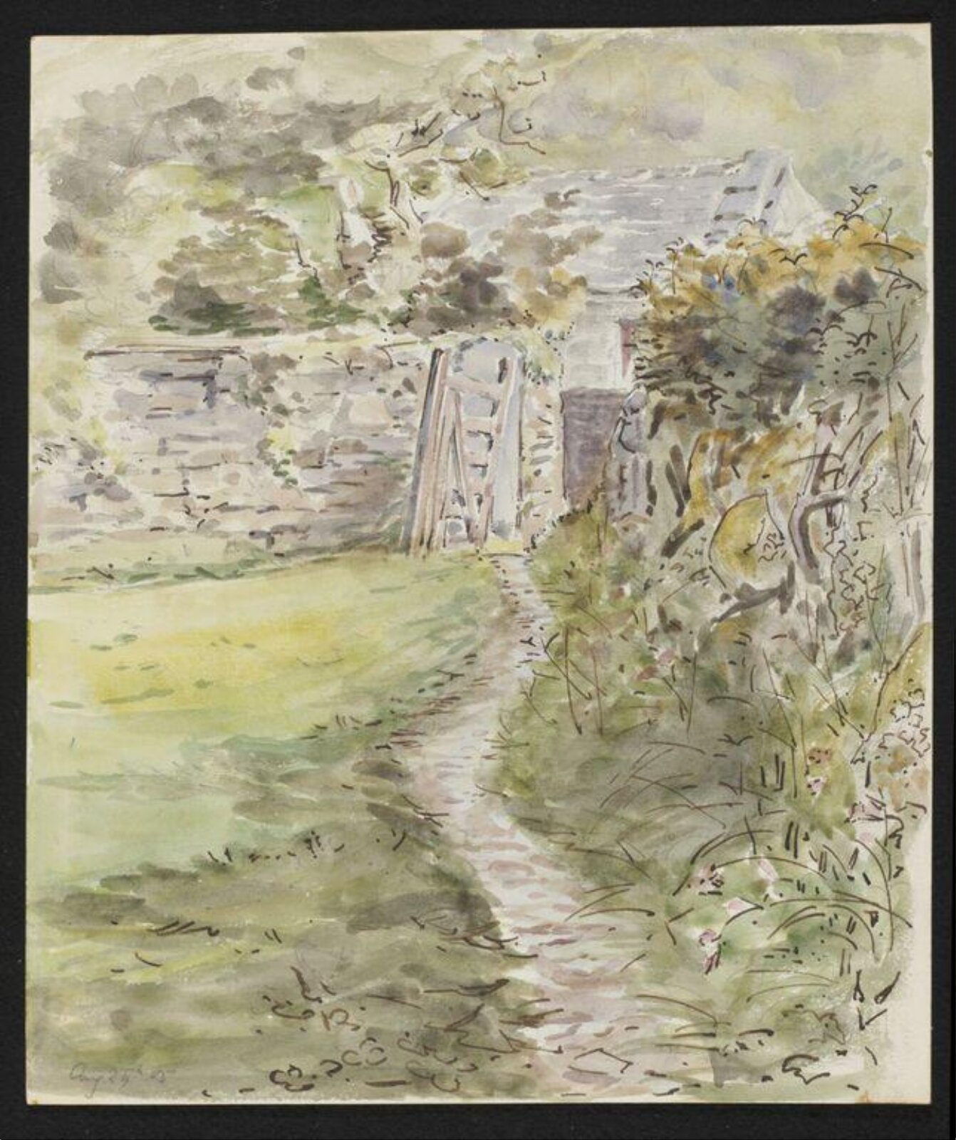 Watercolour, Beatrix Potter, 24/08/1905