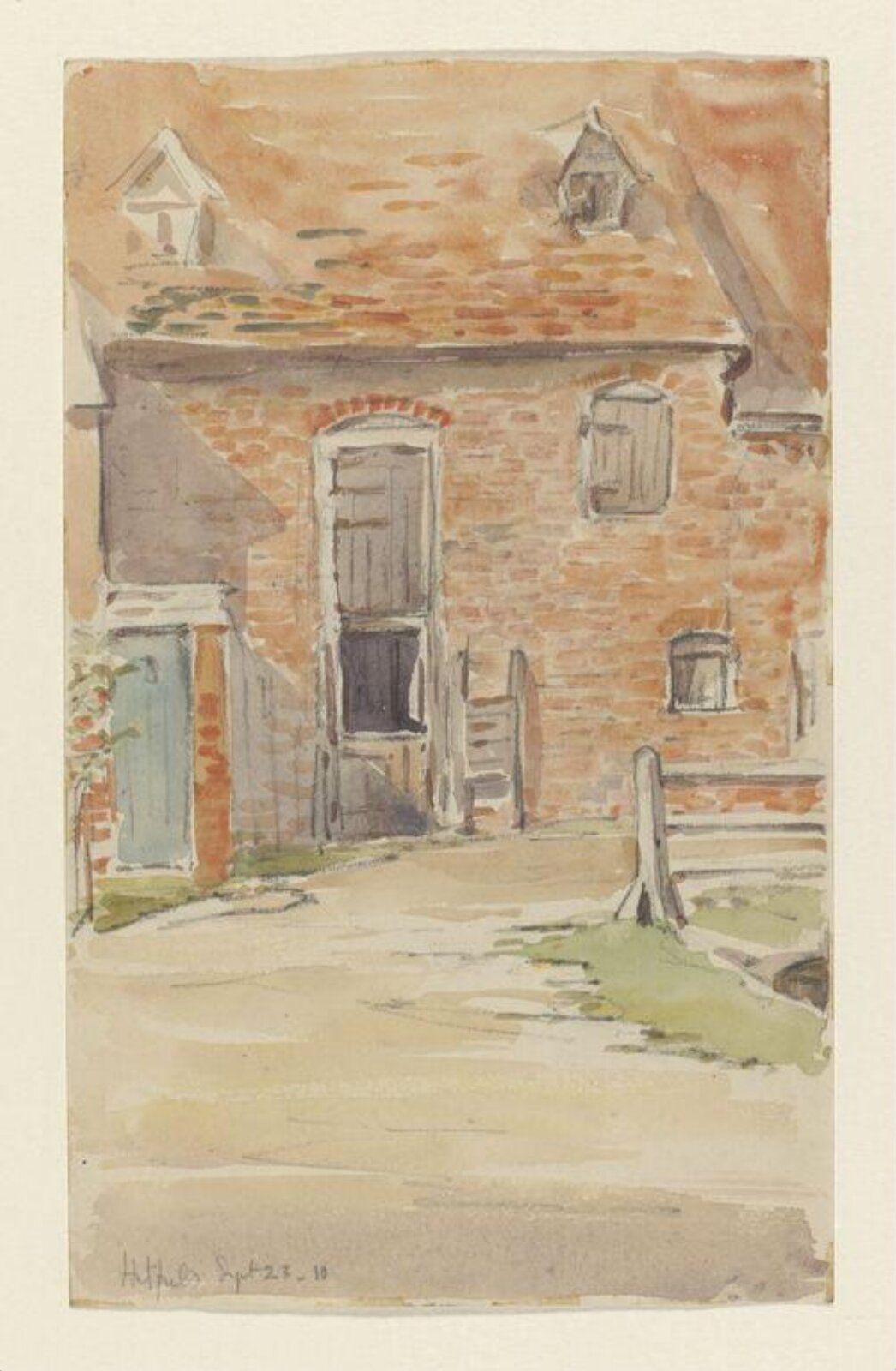 Watercolour, Beatrix Potter, 23/09/1910