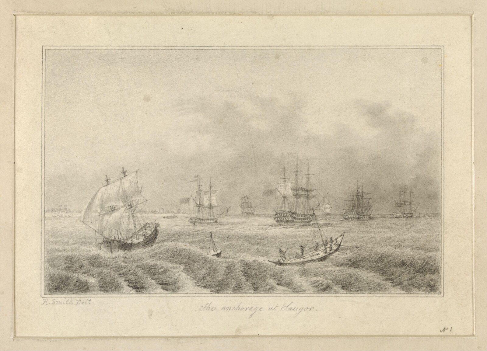 The Anchorage at Saugor, Robert Captain Smith, 1828-1833