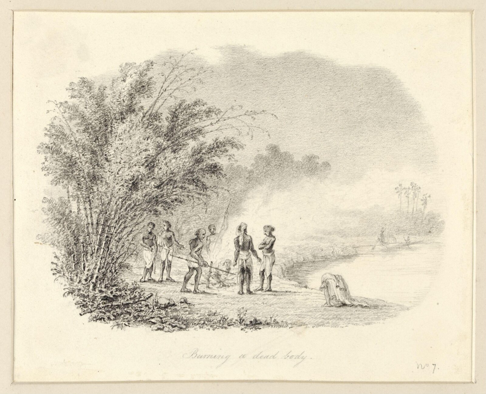 Burning a dead body, Robert Smith, 1845