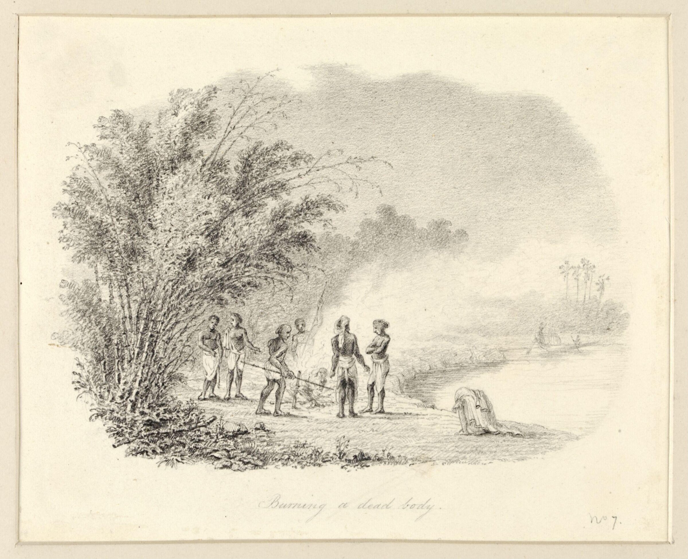 Burning a dead body, Robert Smith, 1845