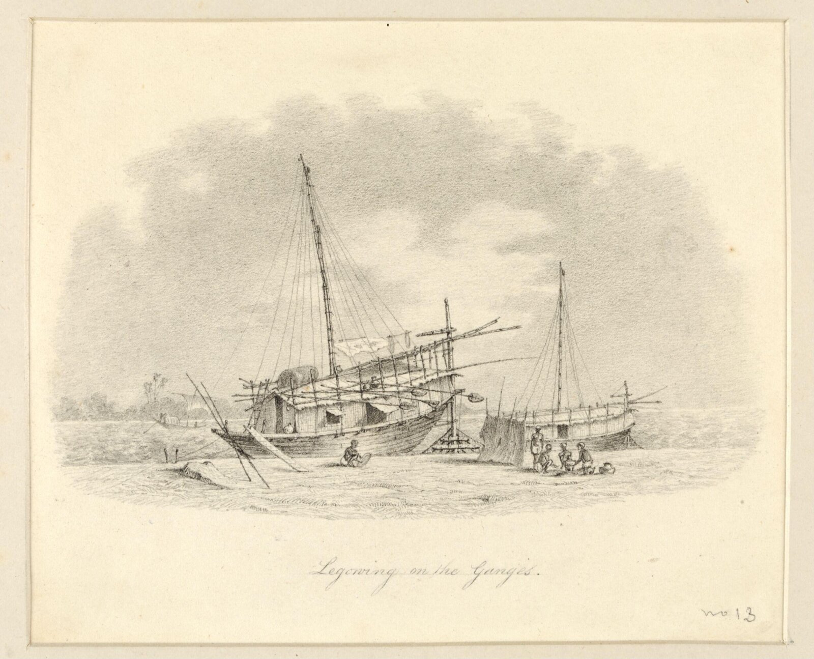 Legonring on the Ganges, Robert Captain Smith, 1828-33