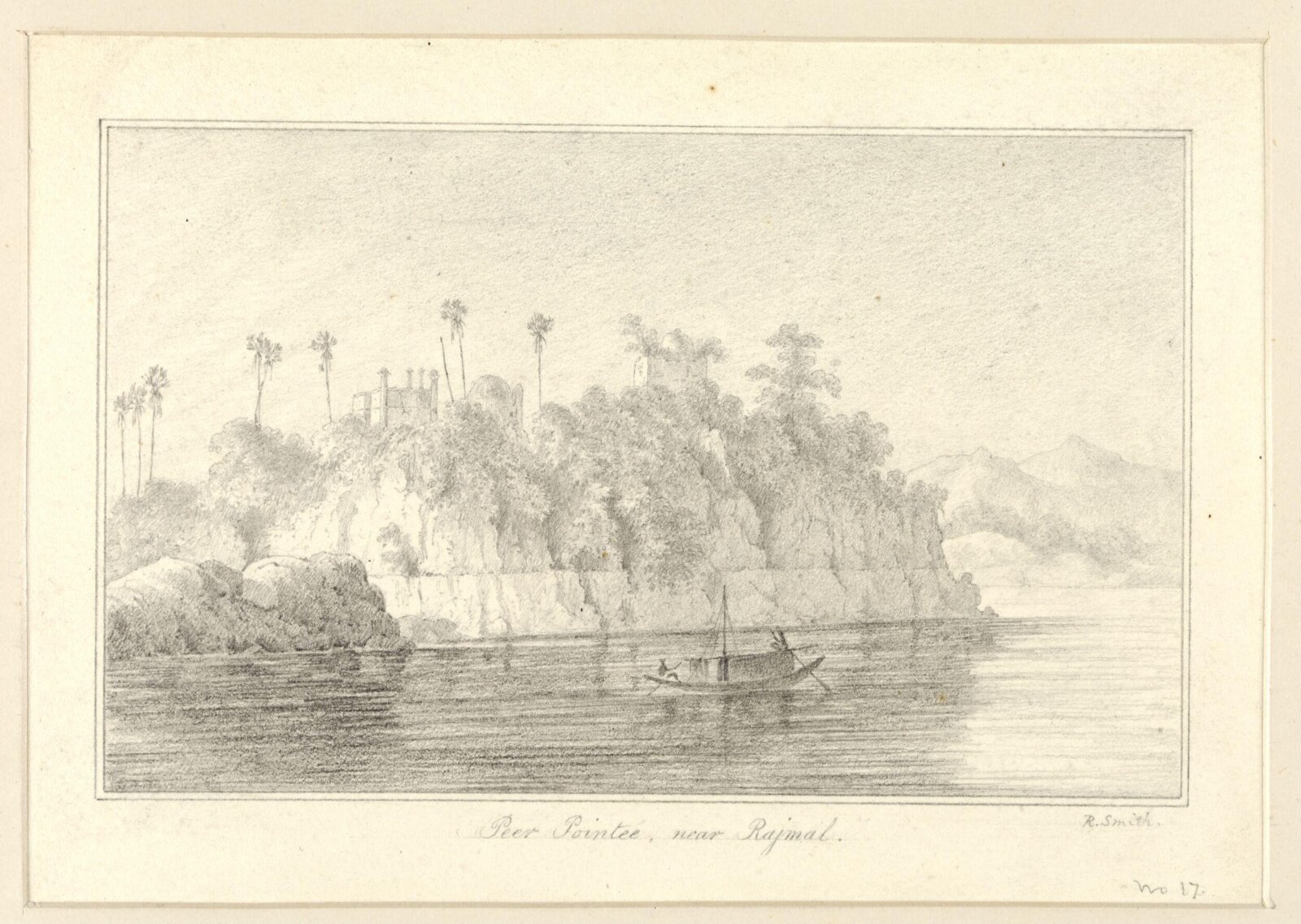 Pier Pointee, near Rajmal, Robert Captain Smith, 1828-33