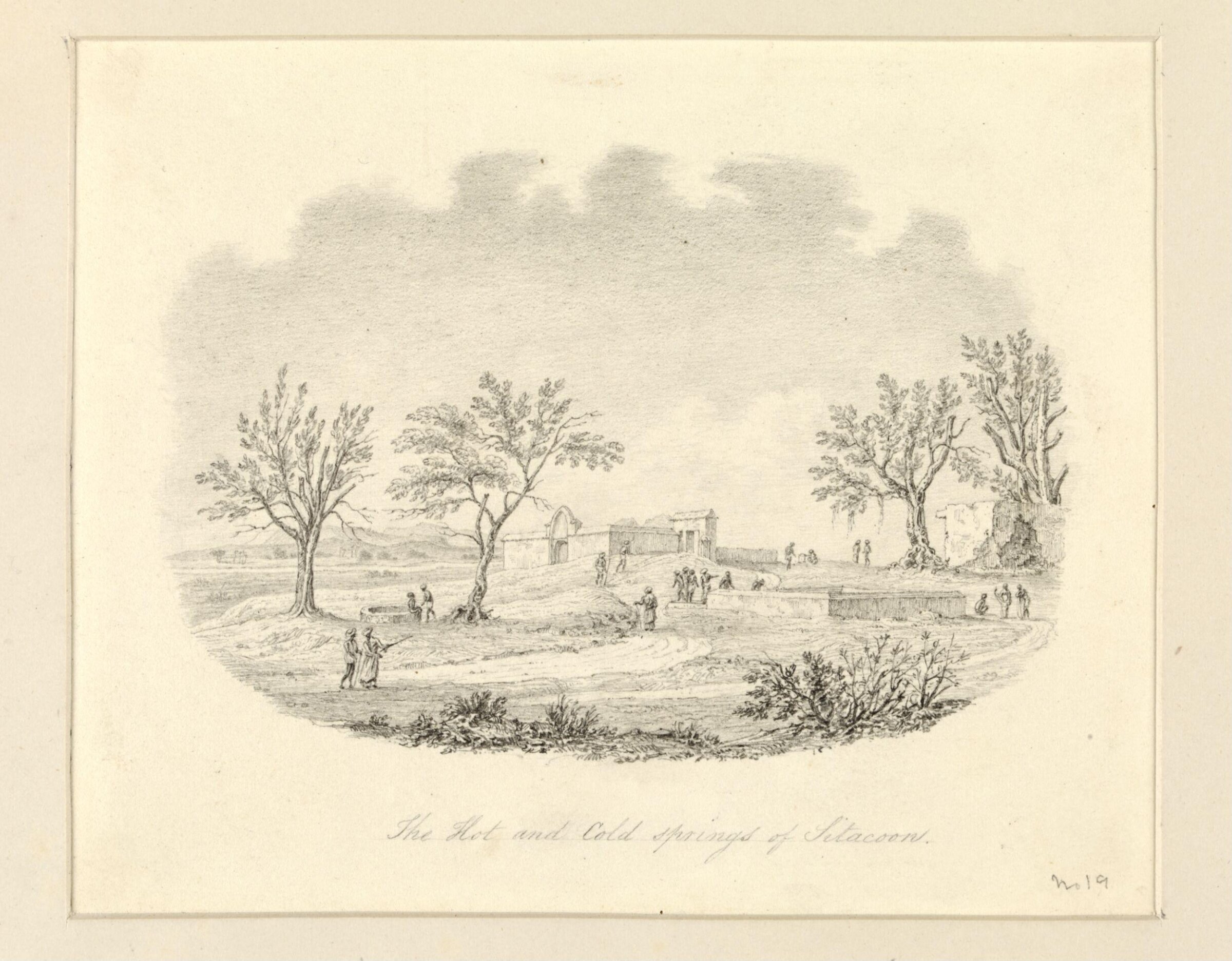 The hot and cold springs of Sitacoon, Robert Captain Smith, 1823-33