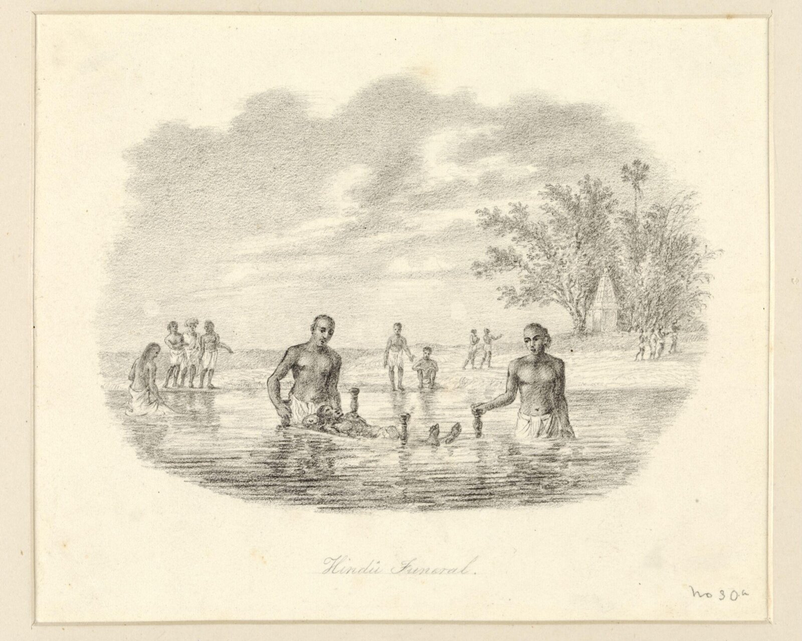 Hindu Funeral, Robert Captain Smith, 1828-33